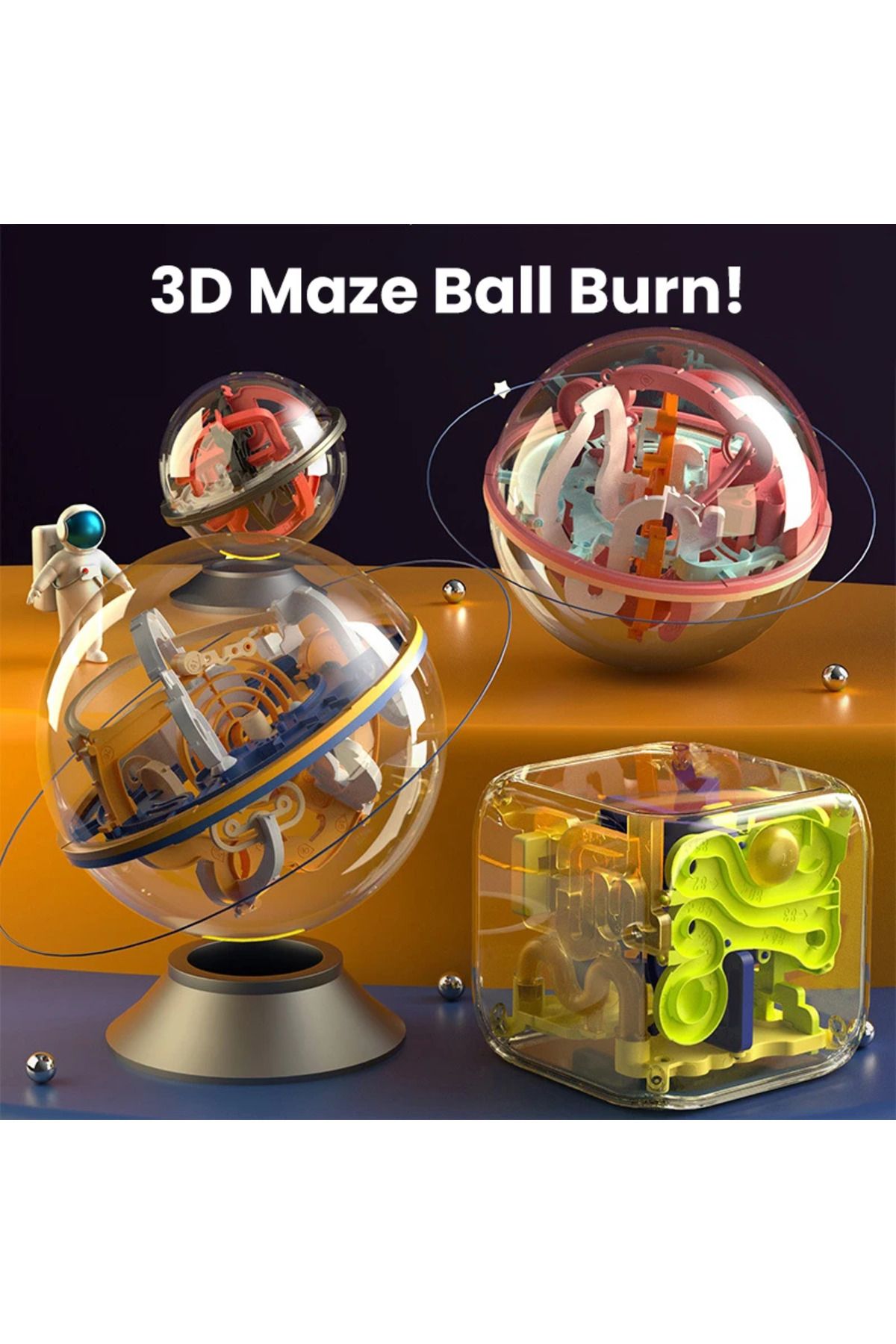 Choice-3D Puzzle Ball Maze Toy Children Challenge Obstacle Game Labyrinth Ball 3D Maze Montessori Puzzle... 8