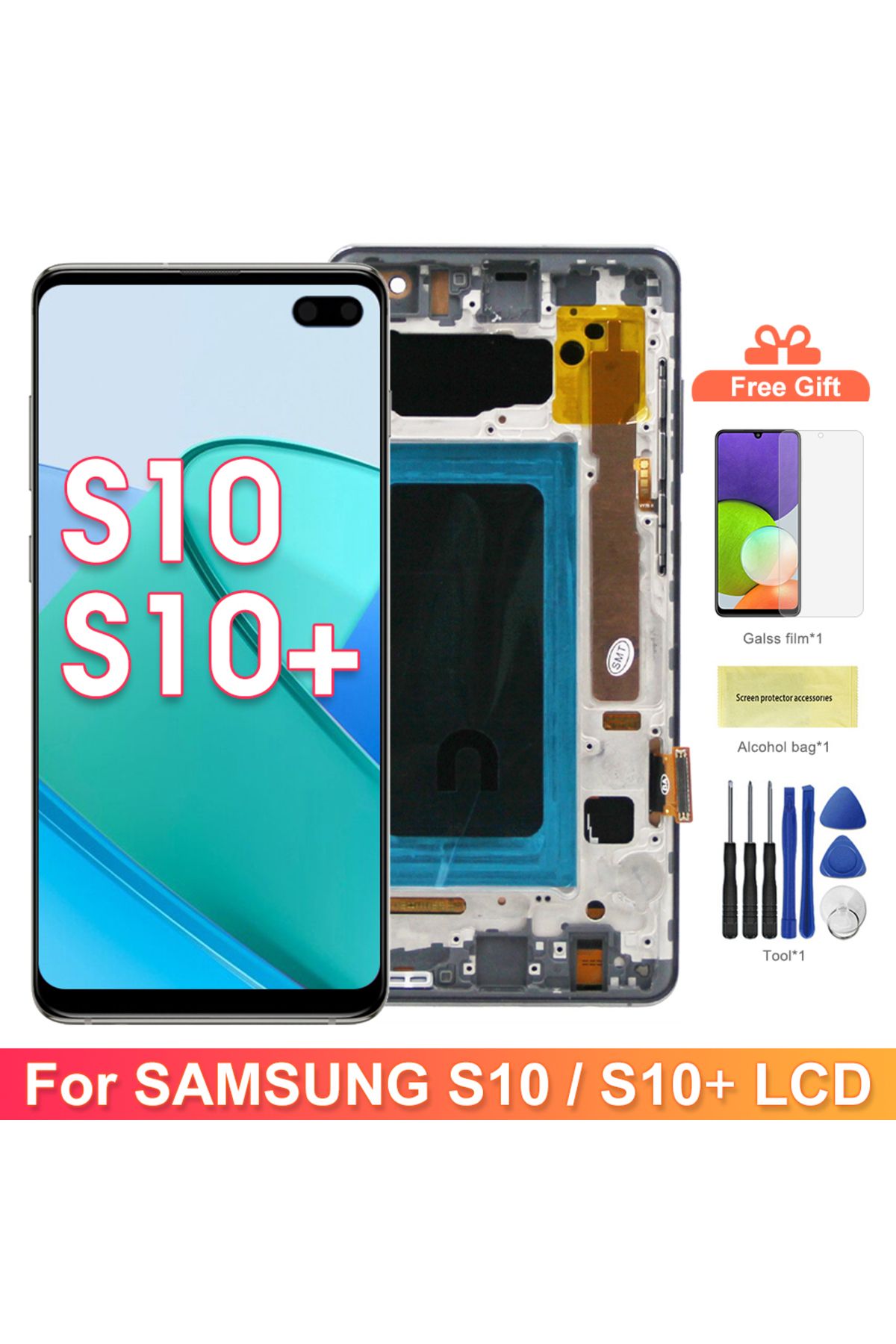 Choice-tft S10+ Screen Replacement, for Samsung Galaxy S10 Plus G975F Lcd Display Digital Touch Screen w... 2