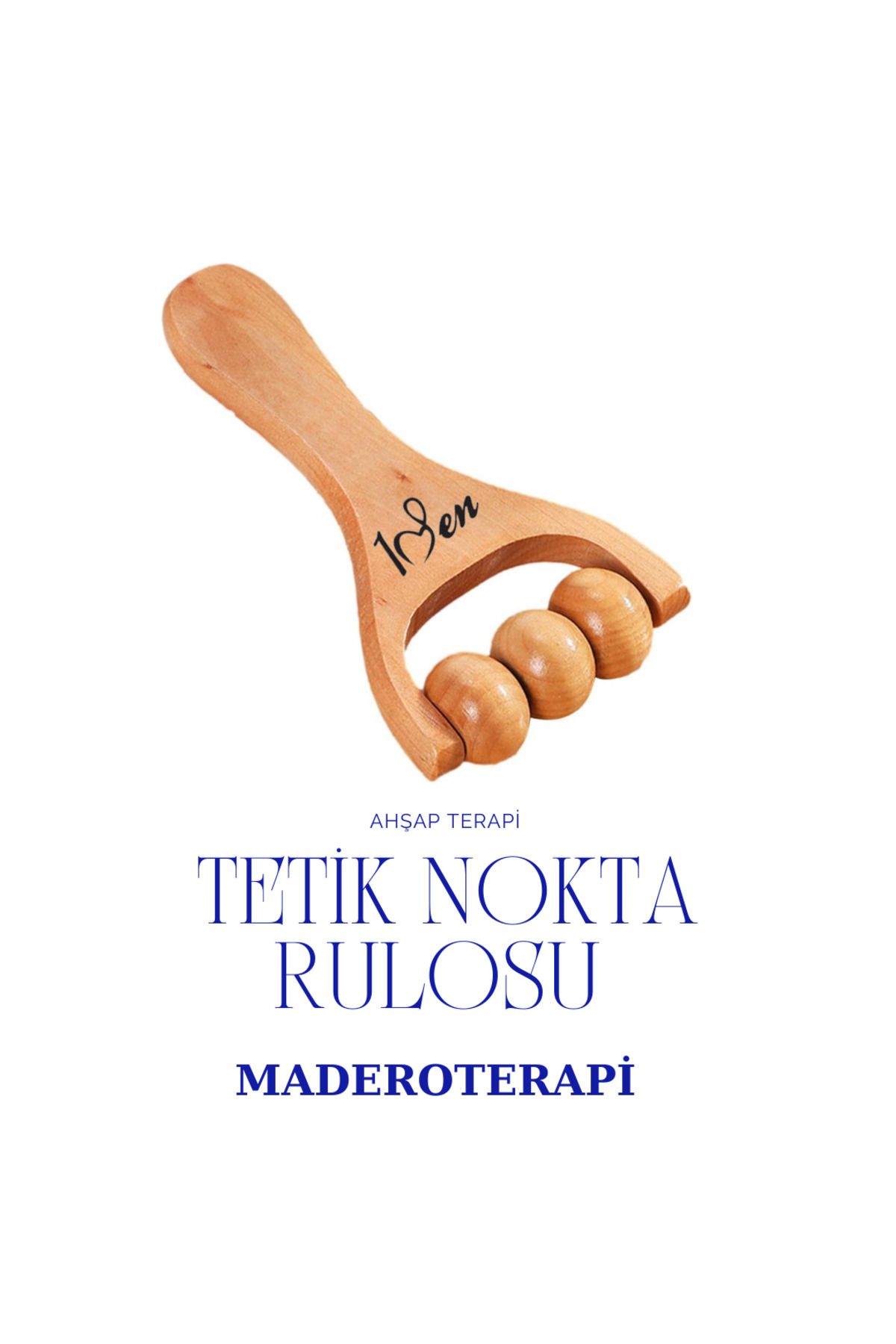 AboutThePerfect Ahşap masaj aleti, maderoterapi, lenf drenaj, selülit giderici, döner rulo