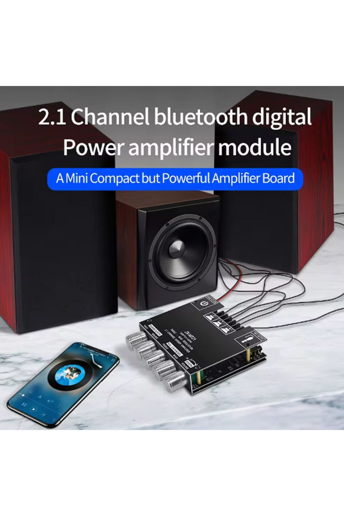 Choice-ZK-MT21 Channel Bluetooth 5.0 CS8673E 2.1 Subwoofer Amplifier Board 50W X 2+100W Power Audio Ster... 7