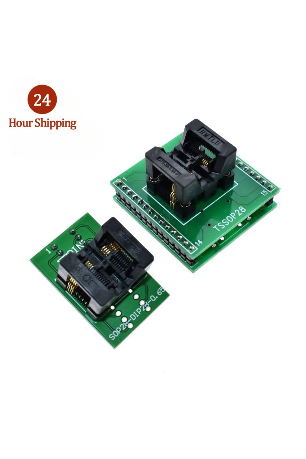 Choice-TSSOP8 to DIP28 Adapter TL866A TL866CS programmer adapter SSOP8 to DIP28 IC Test Socket adapter 0... 8
