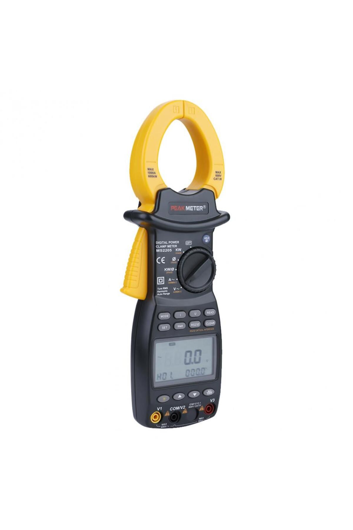 PEAKMETER-MS2205 High Accuracy Digital Power Clamp Meter  Three-phase power Current meter With 0.... 1