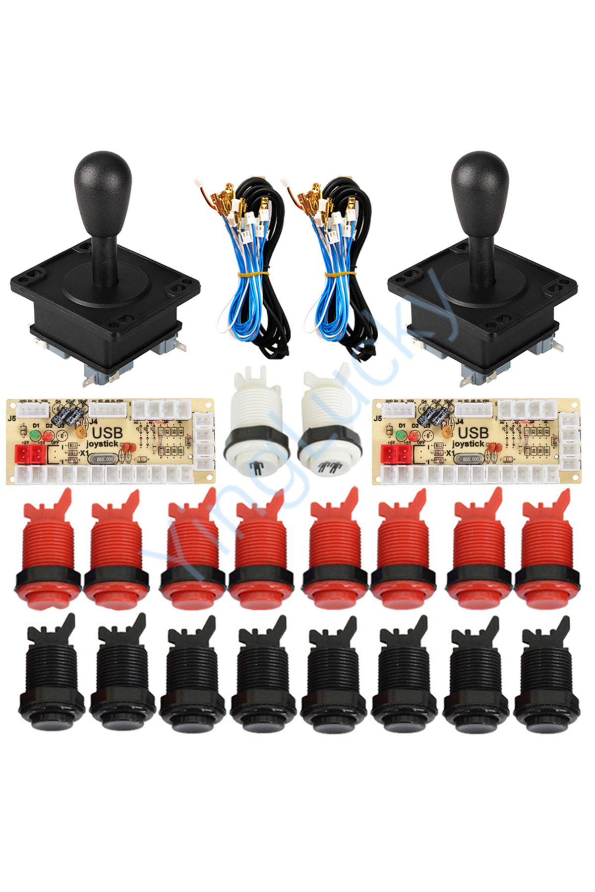 Choice-Arcade American Kit Game Machine Arcade Console DIY Kit 8 Way Joystick Push Buttons For PC Raspbe... 2