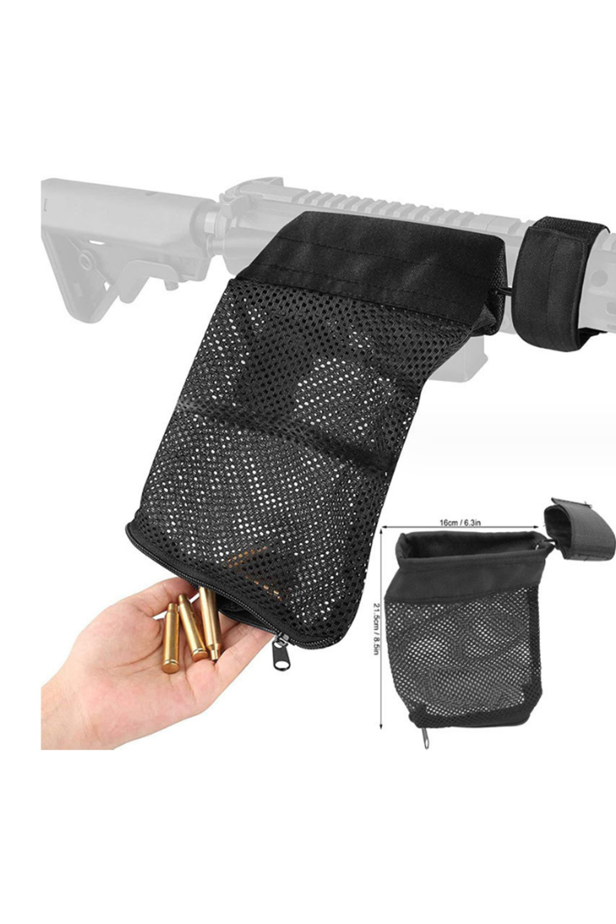 Choice-Tactical Brass Shell Catcher Cartridge Collector Mesh Heat Resistant Padded Casing Catcher with Z... 7