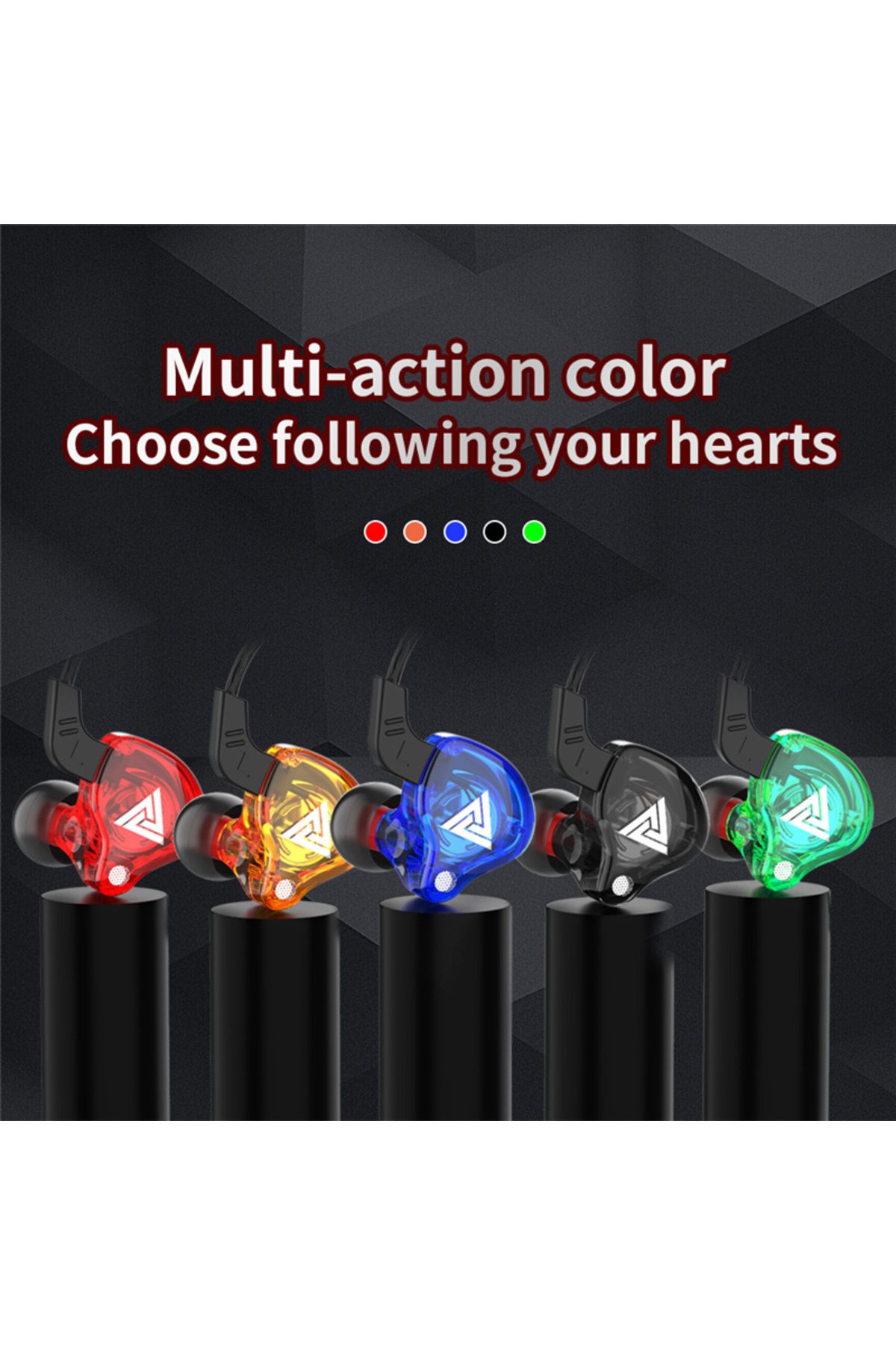 Choice-Original QKZ AK6 Copper Driver HiFi Wired Earphone 3.5MM Race Sport Headphone Bass Stereo Headset... 7