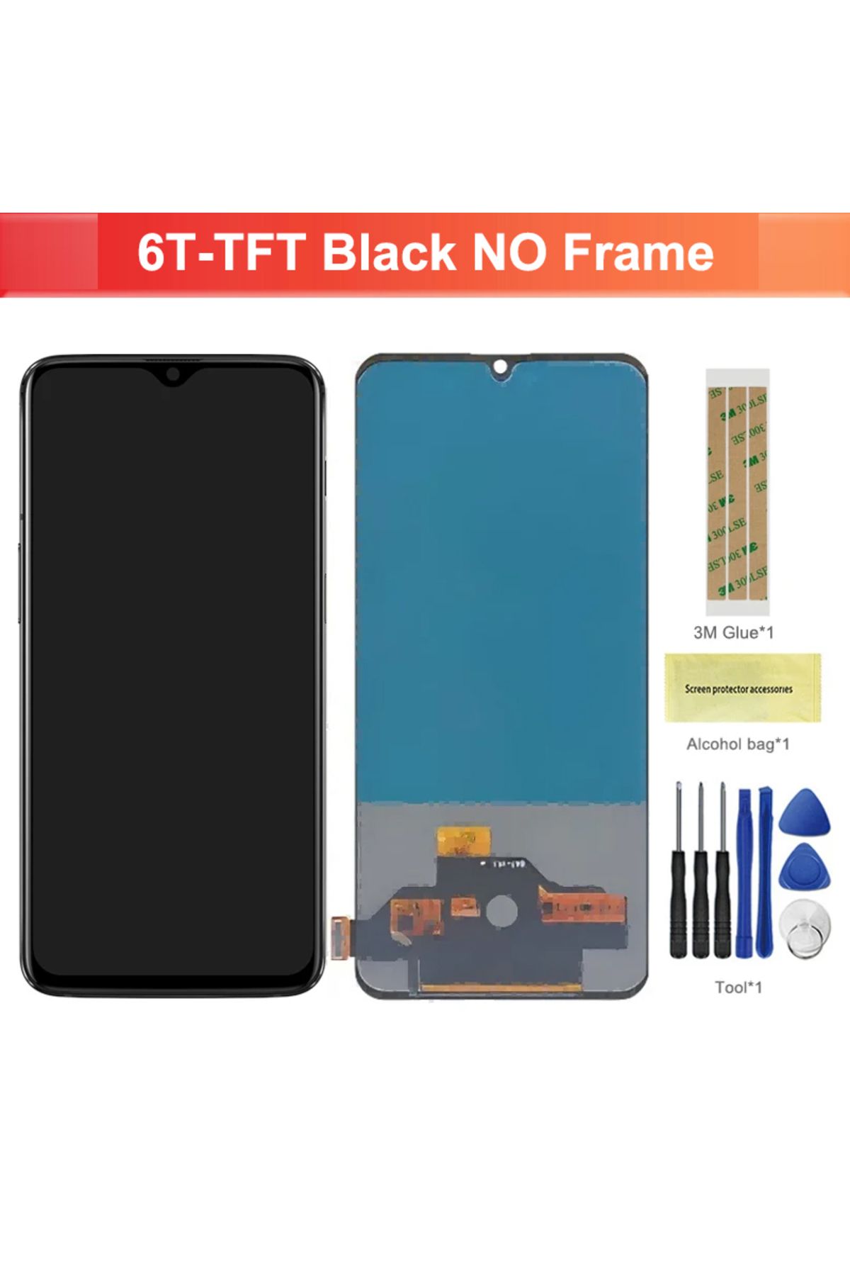 Choice-6.41" AMOLED Screen For OnePlus 6T LCD 1+6T Display Touch Screen Digitizer Assembly OnePlus 6T A6... 1