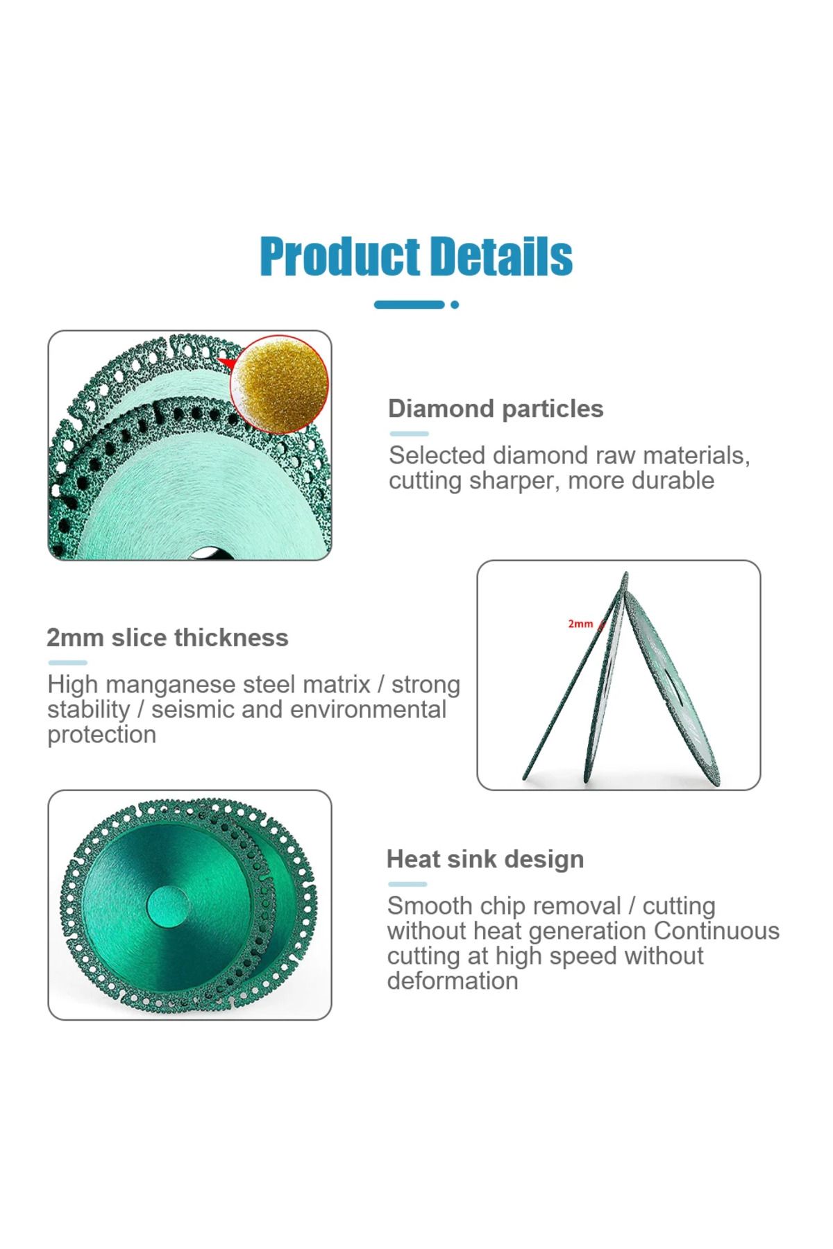 Choice-Indestructible Ultra-Thin Saw Blade Diamond 10cm Cutting Disc Composite Multifunctional Marble Ti... 4