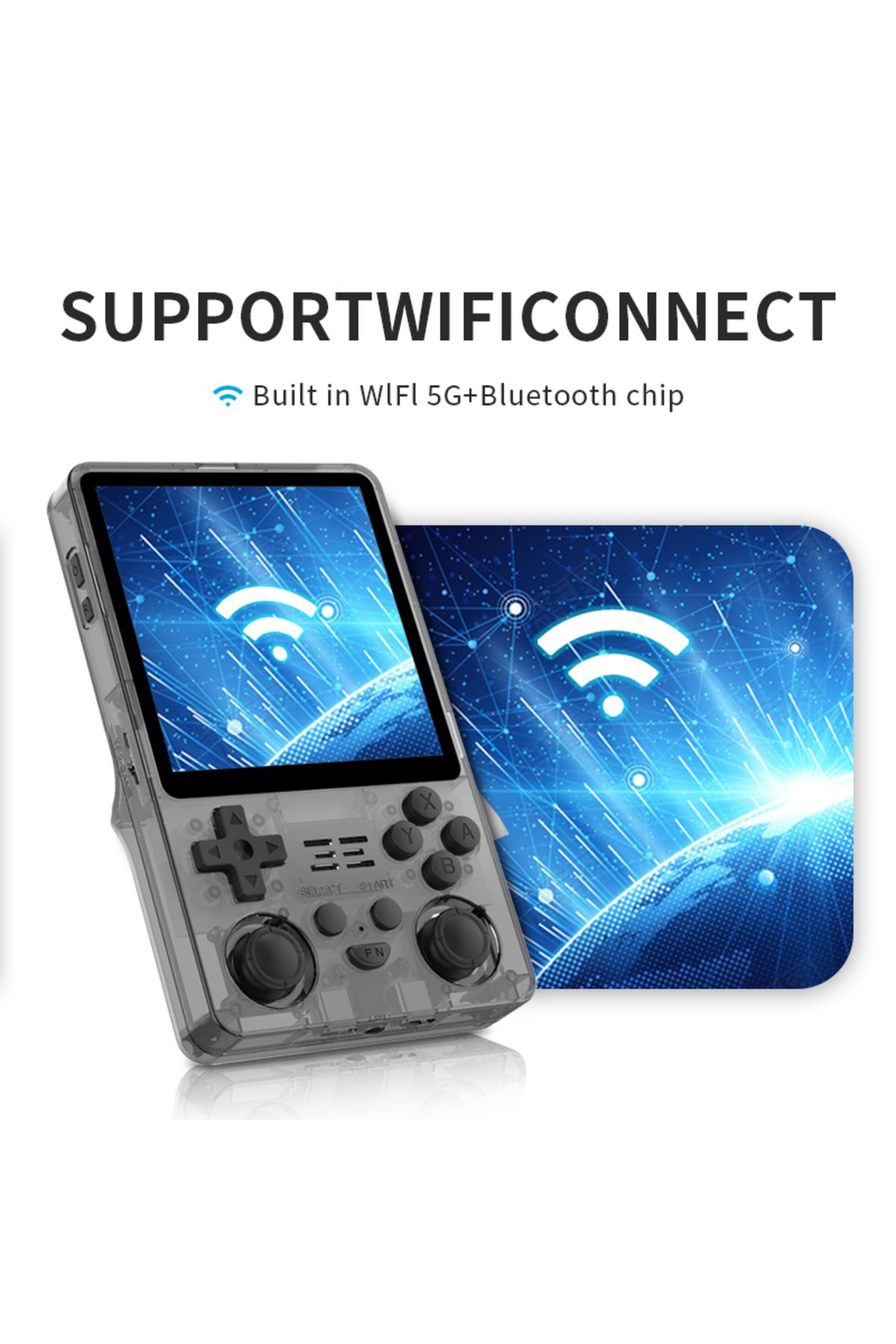 POWKIDDY-NEW RGB20SX Handheld Game Console 720*720 4 Inch IPS Screen Built-in WIFI Retro Gaming O... 4