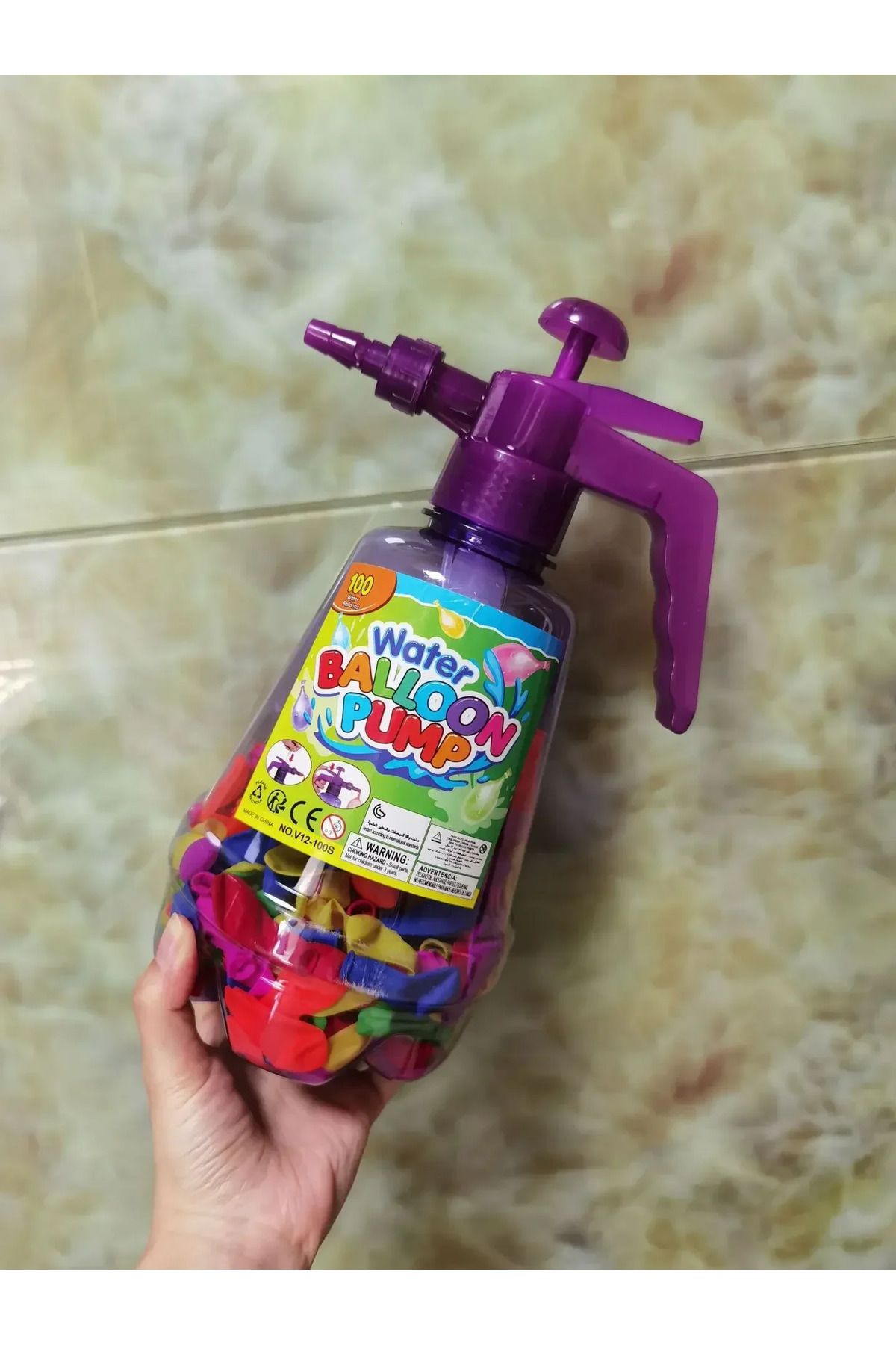 Choice-Water Filler Kit Water Fight Easy-to-Use Balloon Inflator Comes with 100 Water Balloons for Outdo... 1