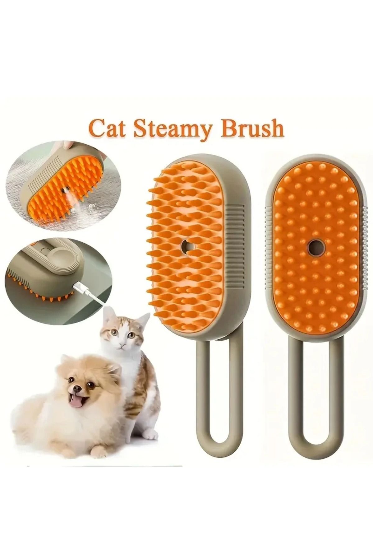 Choice-3 in 1 Pet Dog Cat Brush Cat Steam Brush Comb Dog Brush Electric Spray Cat Hair Brushes Massage P... 7