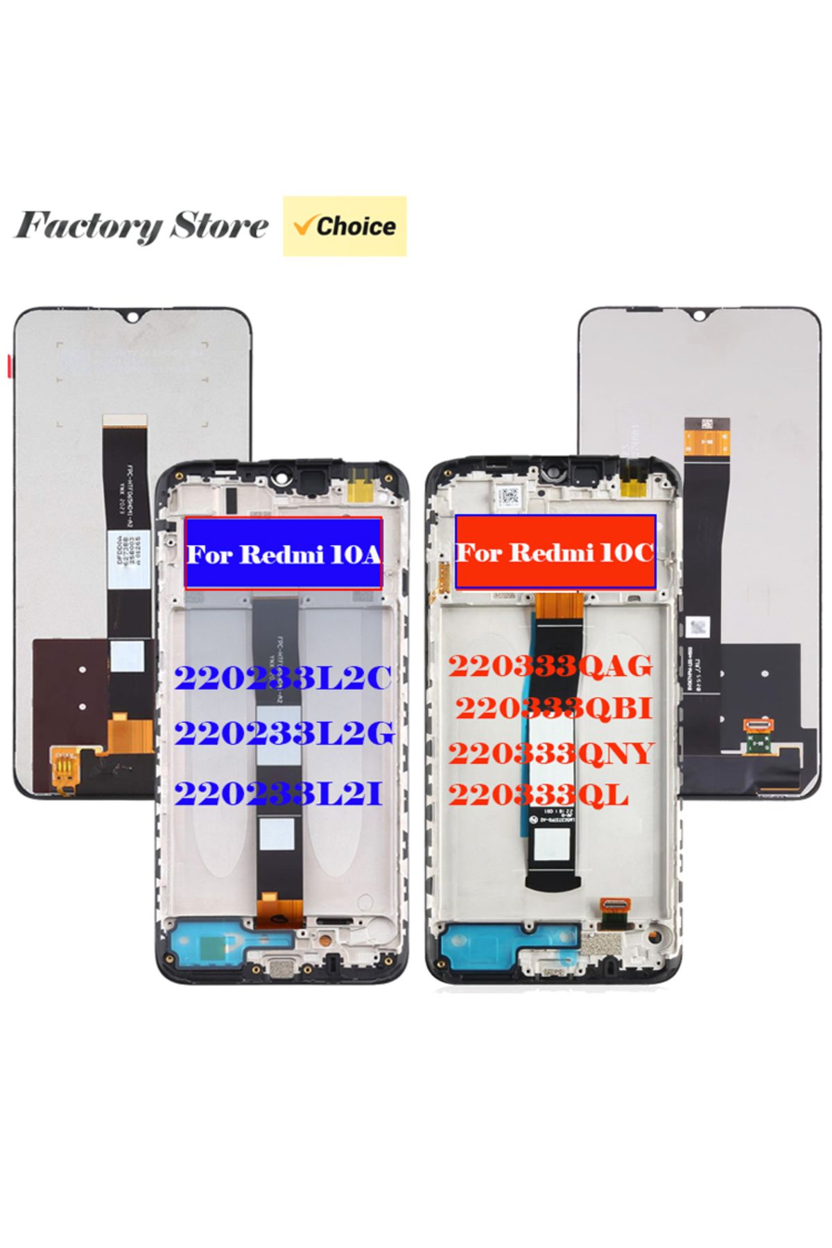 Choice-Original LCD For Xiaomi Redmi 10A 10C 220333QAG 220333QNY 220233L2I 220233L2G LCD With Frame Disp... 8