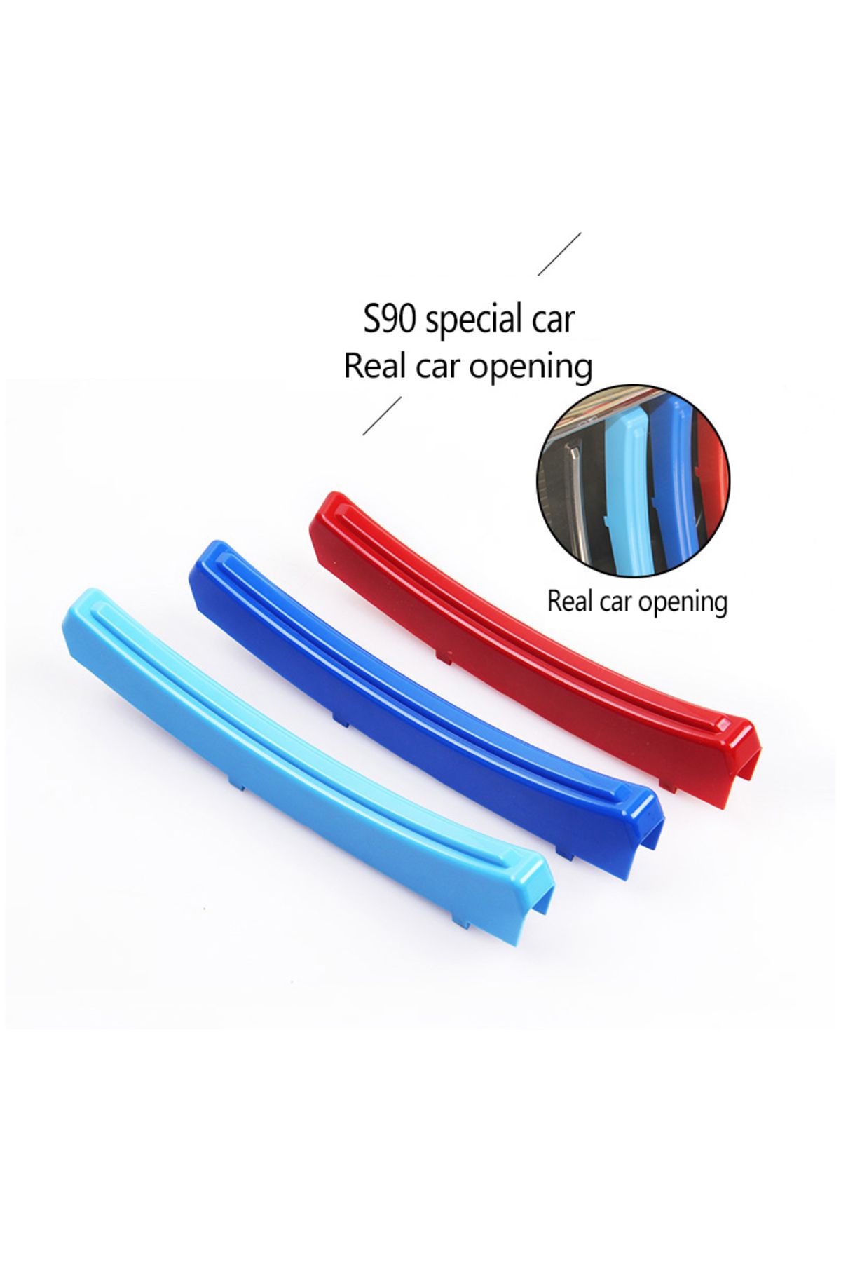 LINGLUYANG-for volvo s90 v90 three-color net decoration strip new network modified special color stickers 20... 3