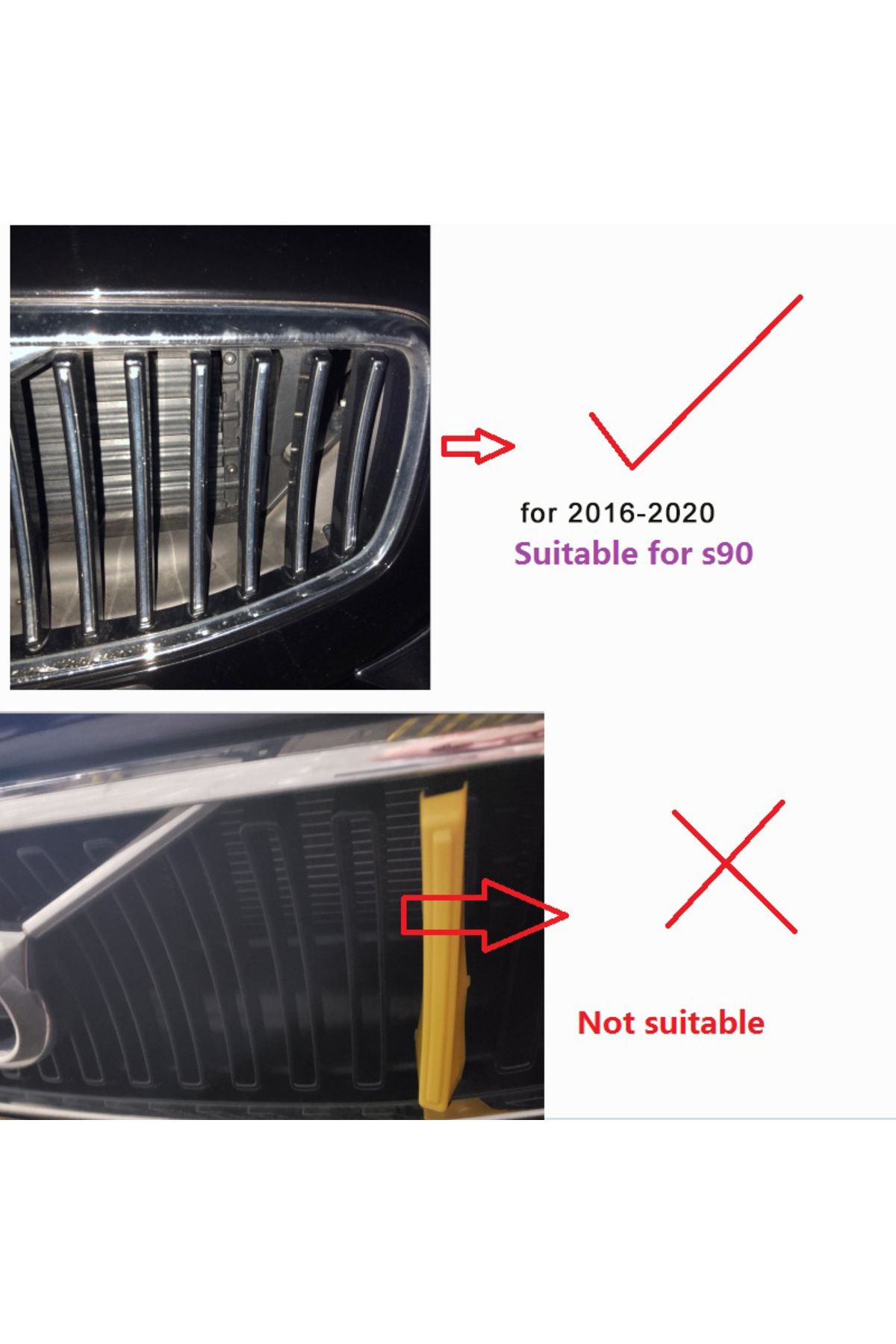 LINGLUYANG-for volvo s90 v90 three-color net decoration strip new network modified special color stickers 20... 5