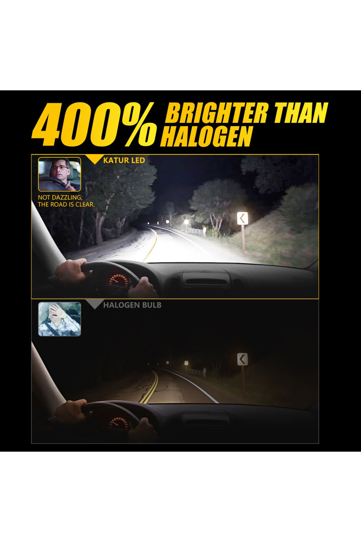 Choice-H11 With Fan Katur 2x H8 H11 Led Car Light Headlight New 100w 20000lm Led Canbus Turbo Fog Lamp 6000 5