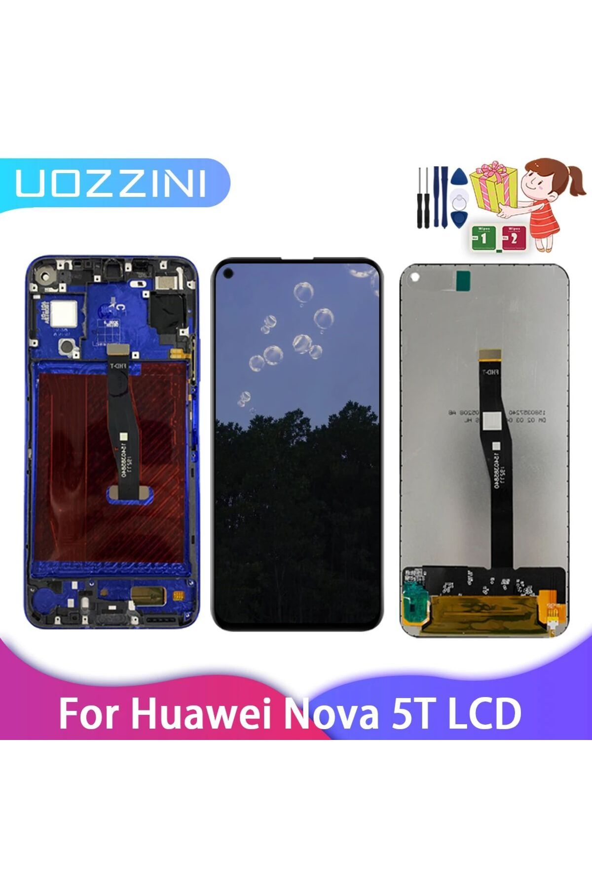 Choice-LCD For Huawei Nova 5T LCD Display Touch Screen Digitizer NO/With Frame Assembly for  Replacement... 2