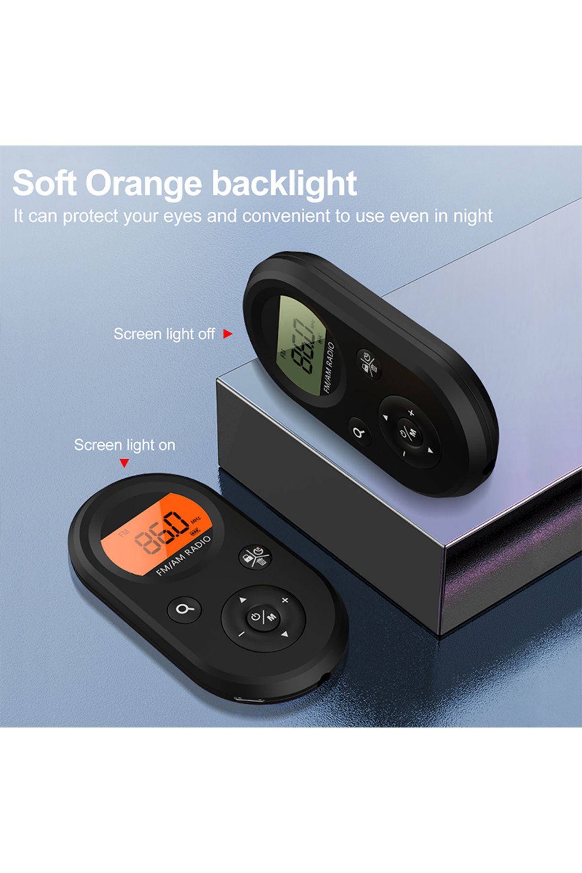 Choice AM FM Portable Radio,Personal Pocket Radio Rechargeable with