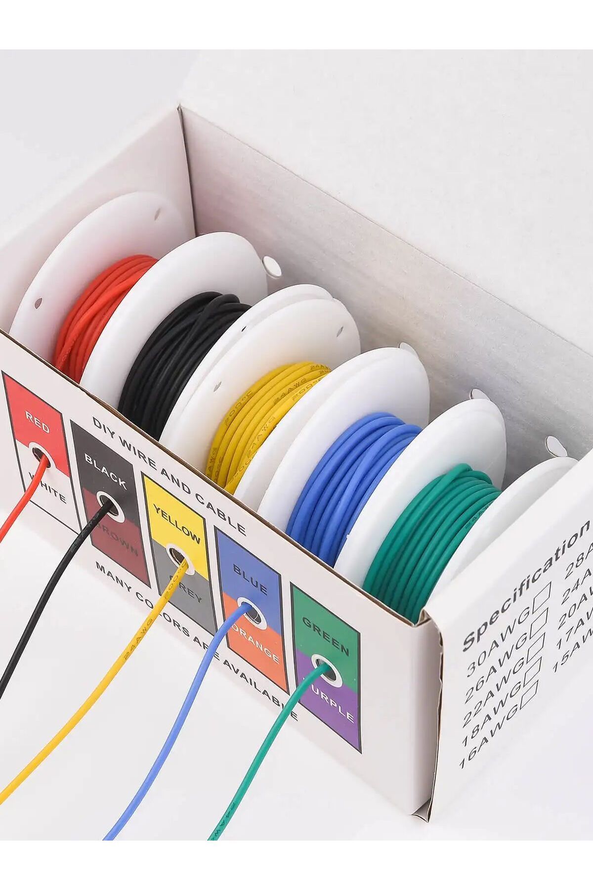 Choice-24 AWG Stranded Electrical Wire 24 Gauge Tinned Copper Wires Flexible Silicone Electric Hookup Wi... 7