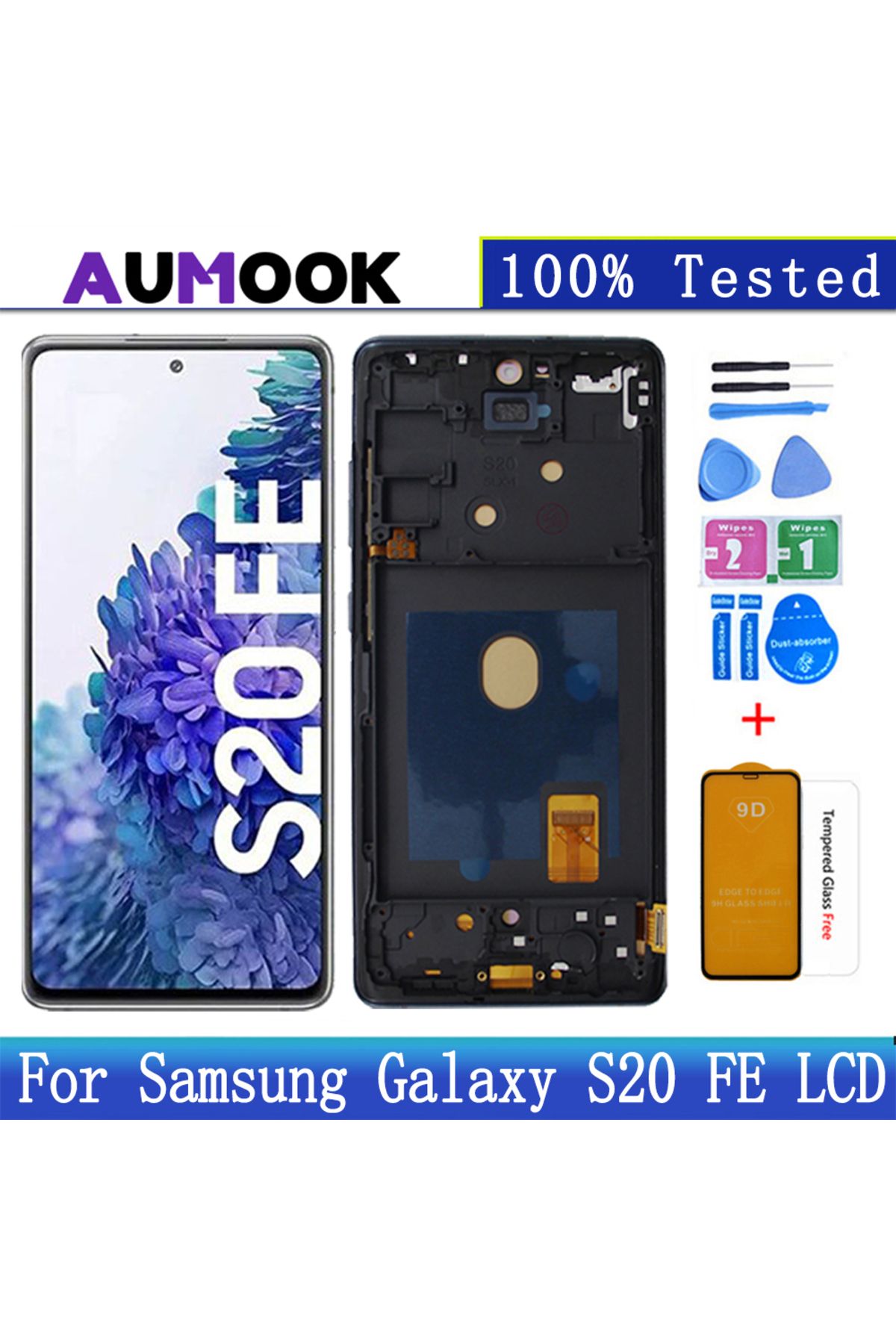 AUMOOK-Super AMOLED For Samsung Galaxy S20FE LCD Display SM-G781F Touch Screen Digitizer Assembly For Sa... 7