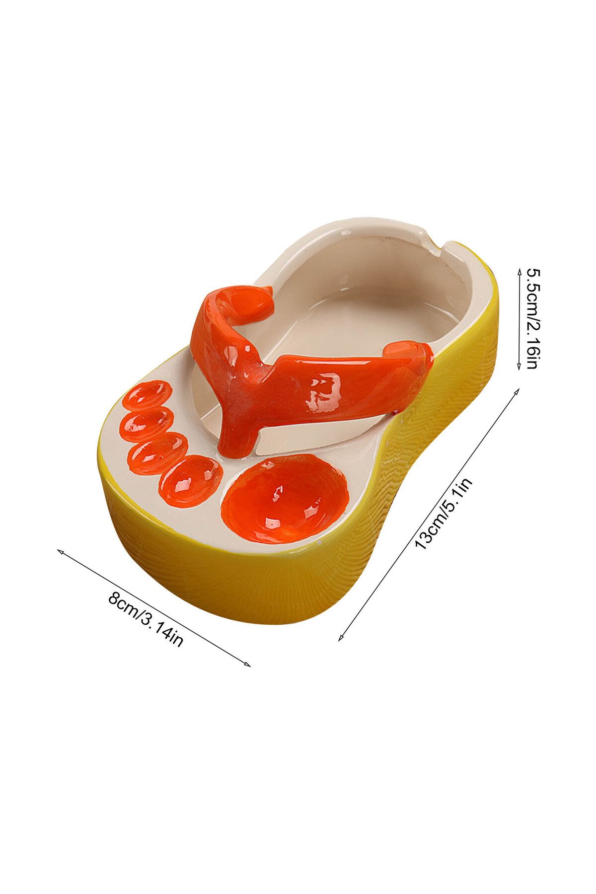 Choice-Cute Food Servering Bowl Ceramic Slipper Shape Bowl Mini French Fries Plate Flip Flops Bowl Creat... 7