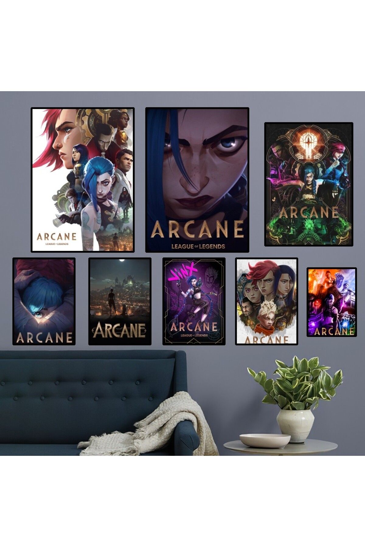 Choice-Arcane L-LOL Poster Home Room Decor Livingroom Bedroom Aesthetic Art Wall Painting Stickers 2