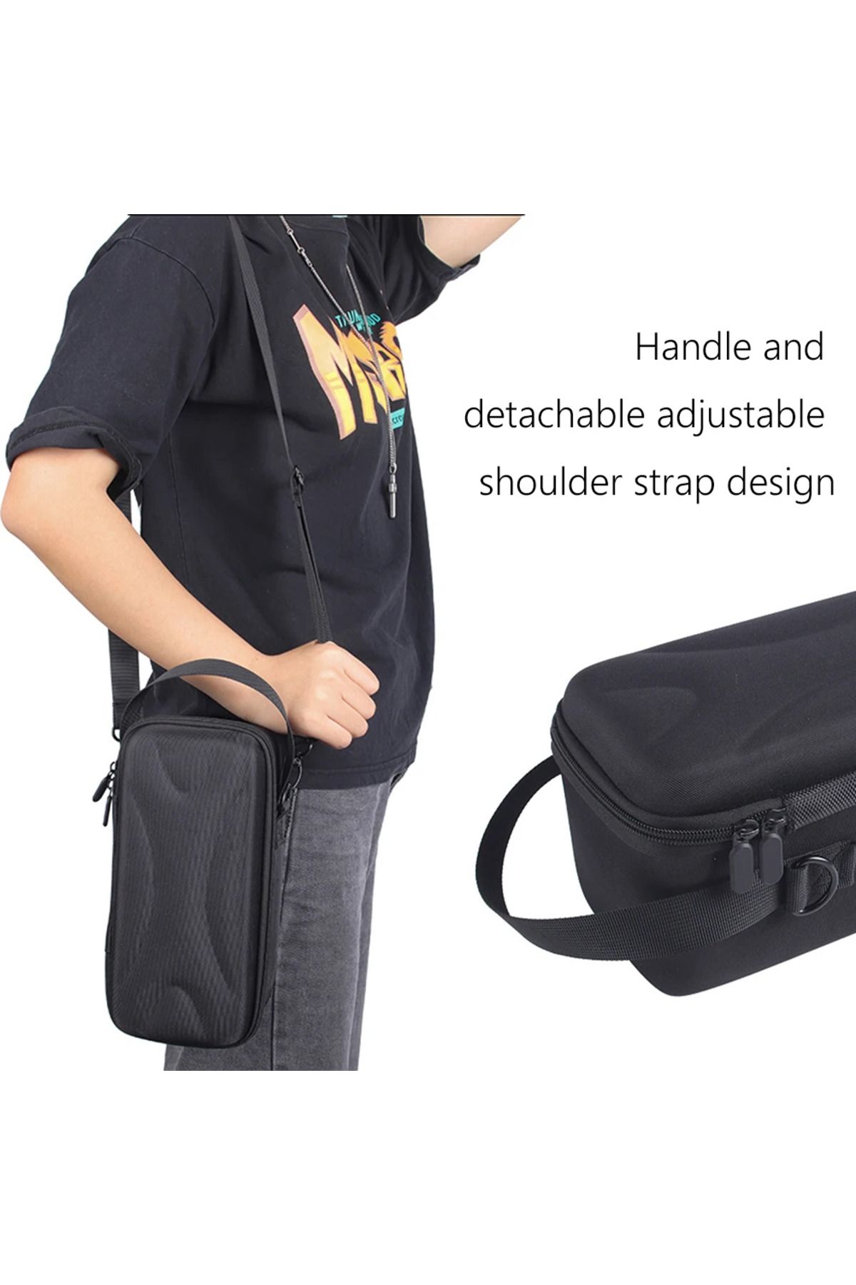 Choice-Hard EVA Travel Carrying Handbag Adjustable Shoulder Straps Audio Box Bag Power Cord Accessory An... 3