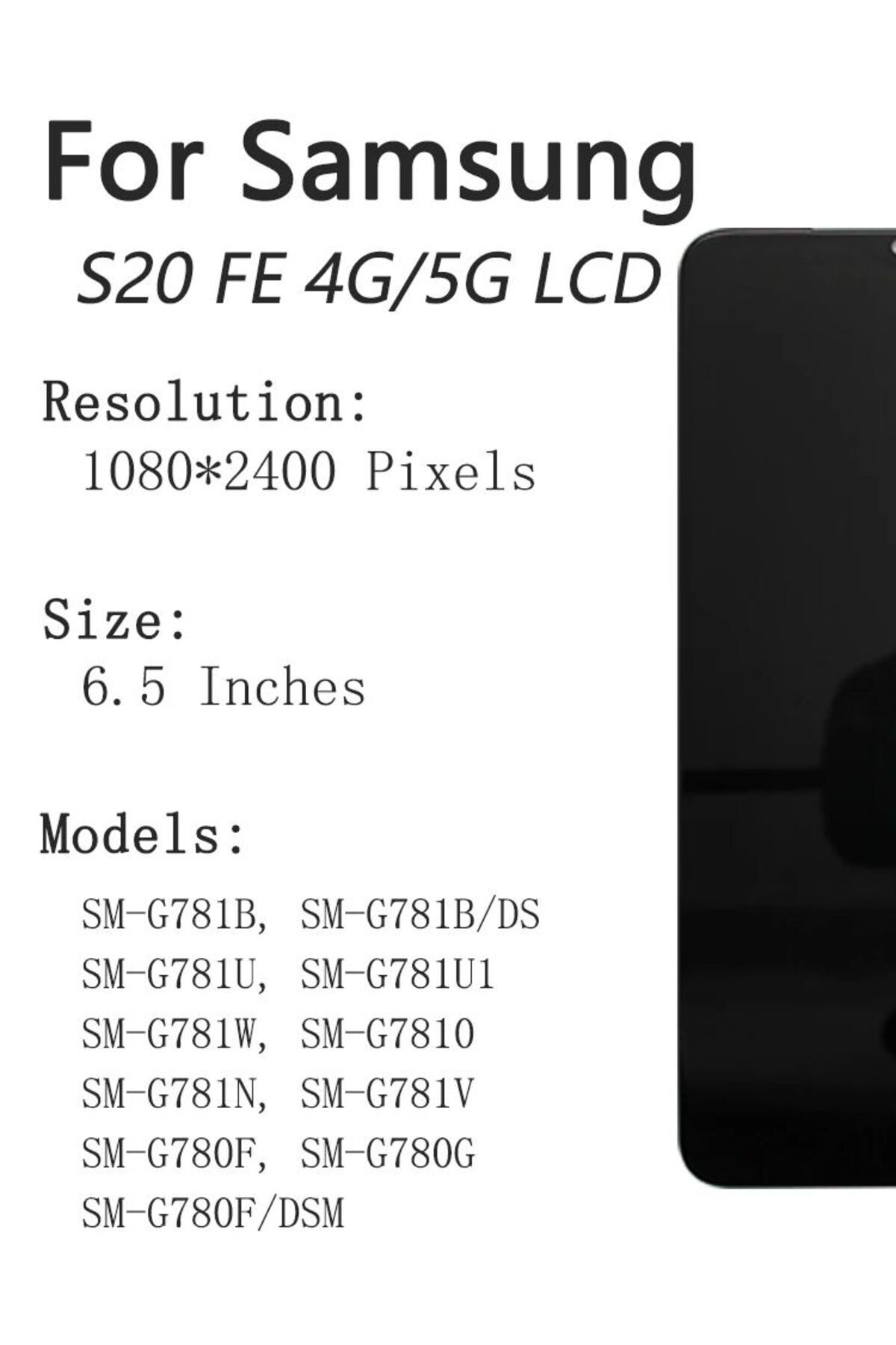 AUMOOK-Super AMOLED For Samsung Galaxy S20FE LCD Display SM-G781F Touch Screen Digitizer Assembly For Sa... 8