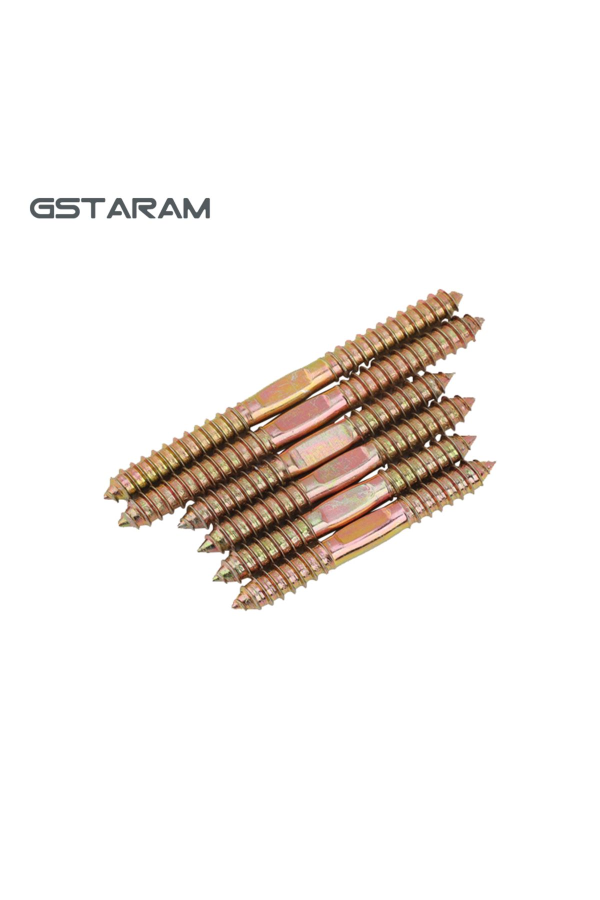 GSTARAM-10 قطع مسامير تعليق ذات رأسين ذاتية اللولبة من الخشب إلى المسامير المعدنية ذات الطرفين المزدوجين للأثاث... 6