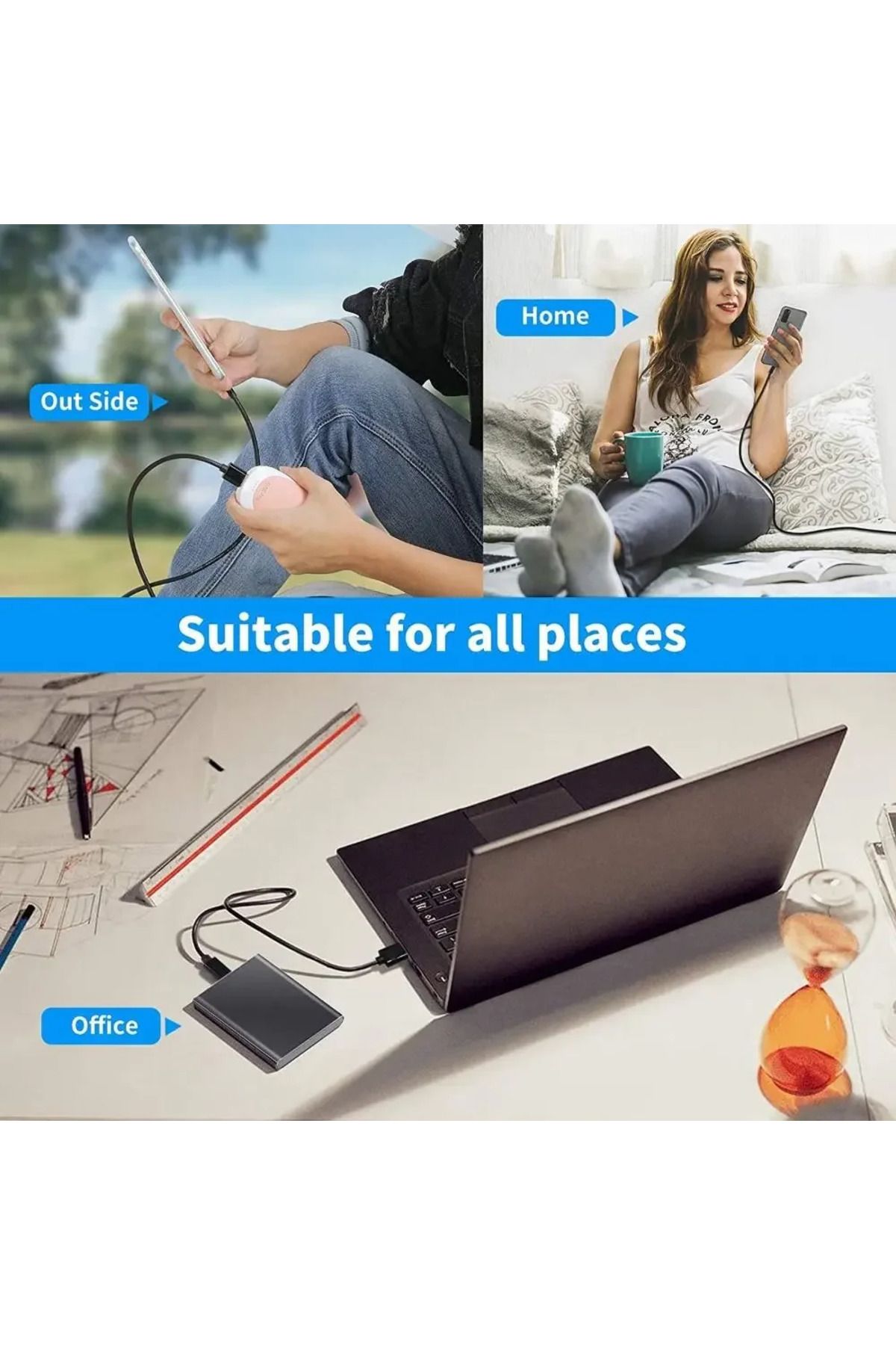Choice-USB 3.2 10Gbps Gen2 Type-C Fast Charging Cable USB C Data Transfer SSD Cord 3A PD 60W QC 3.0 Car ... 6