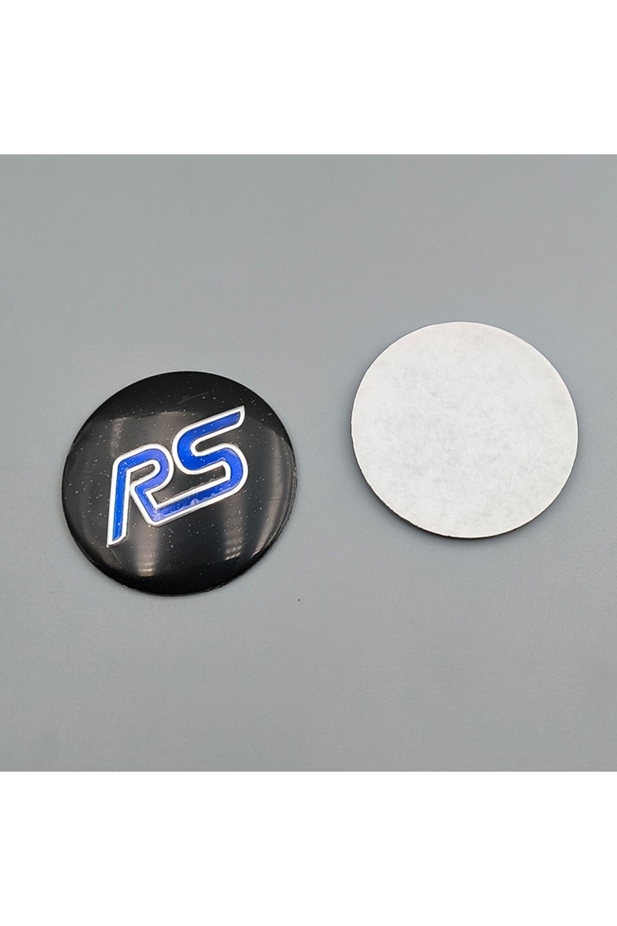 Choice-4pcs 56mm Blue Red Aluminium Rims Logo RS Wheel Center Caps Sticker Hubcaps Decal For MK2 MK3 MK1... 7