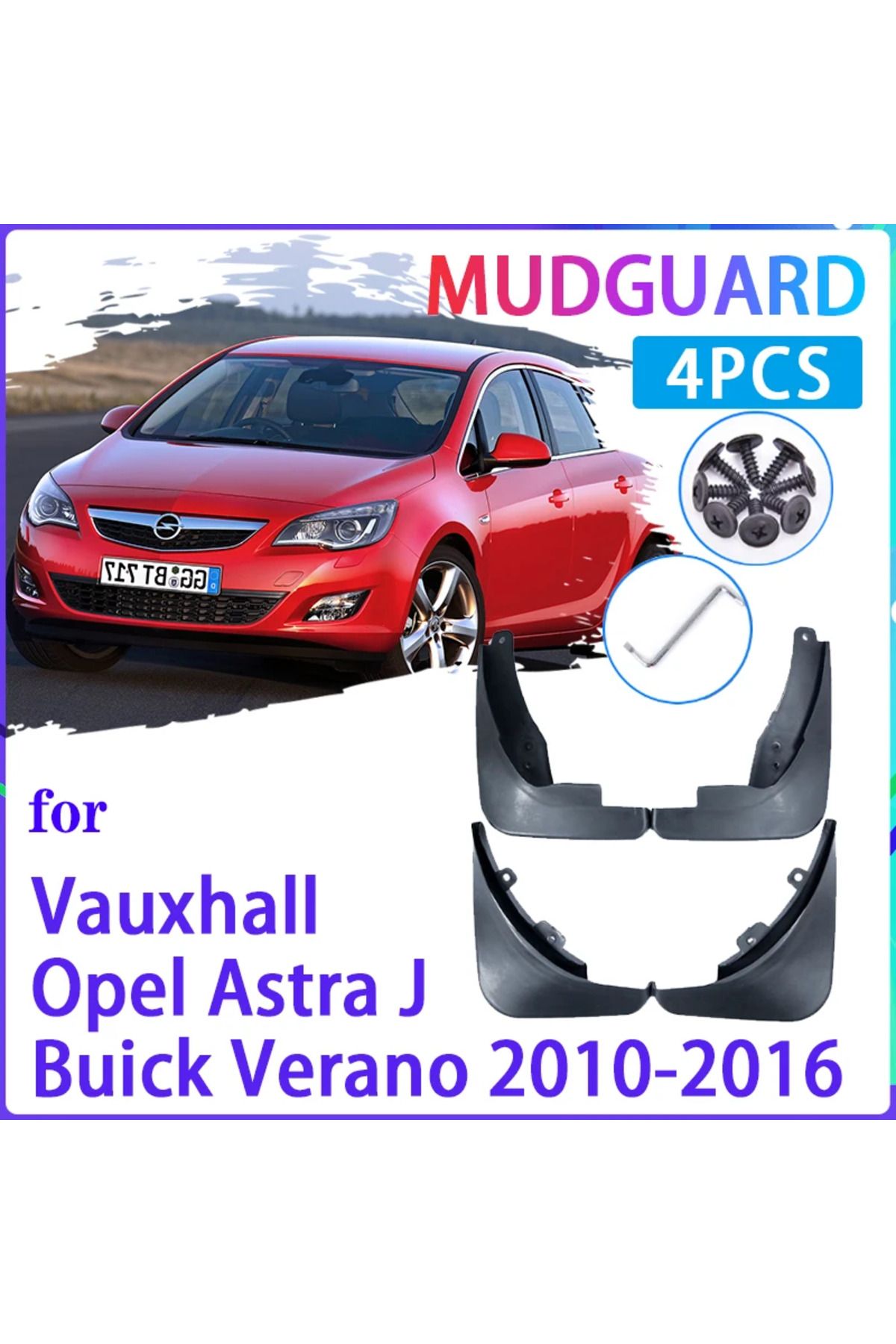 Choice-4 PCS Car Mud Flaps for Opel Vauxhall Astra J Buick Verano 2010~2016 Mudguard Splash Guards Fende... 1