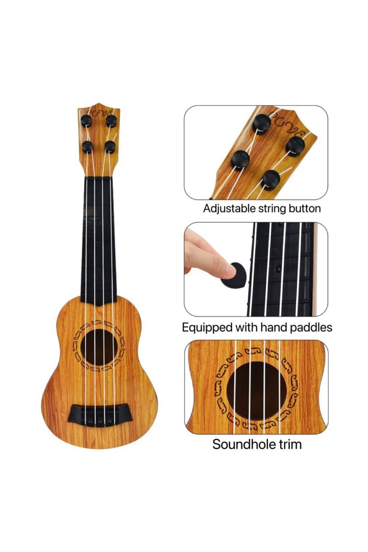 Choice-Children Guitar 35cm Toy Can Be Used To Play Elementary Instruments With Paddles Simulating Yukri... 6