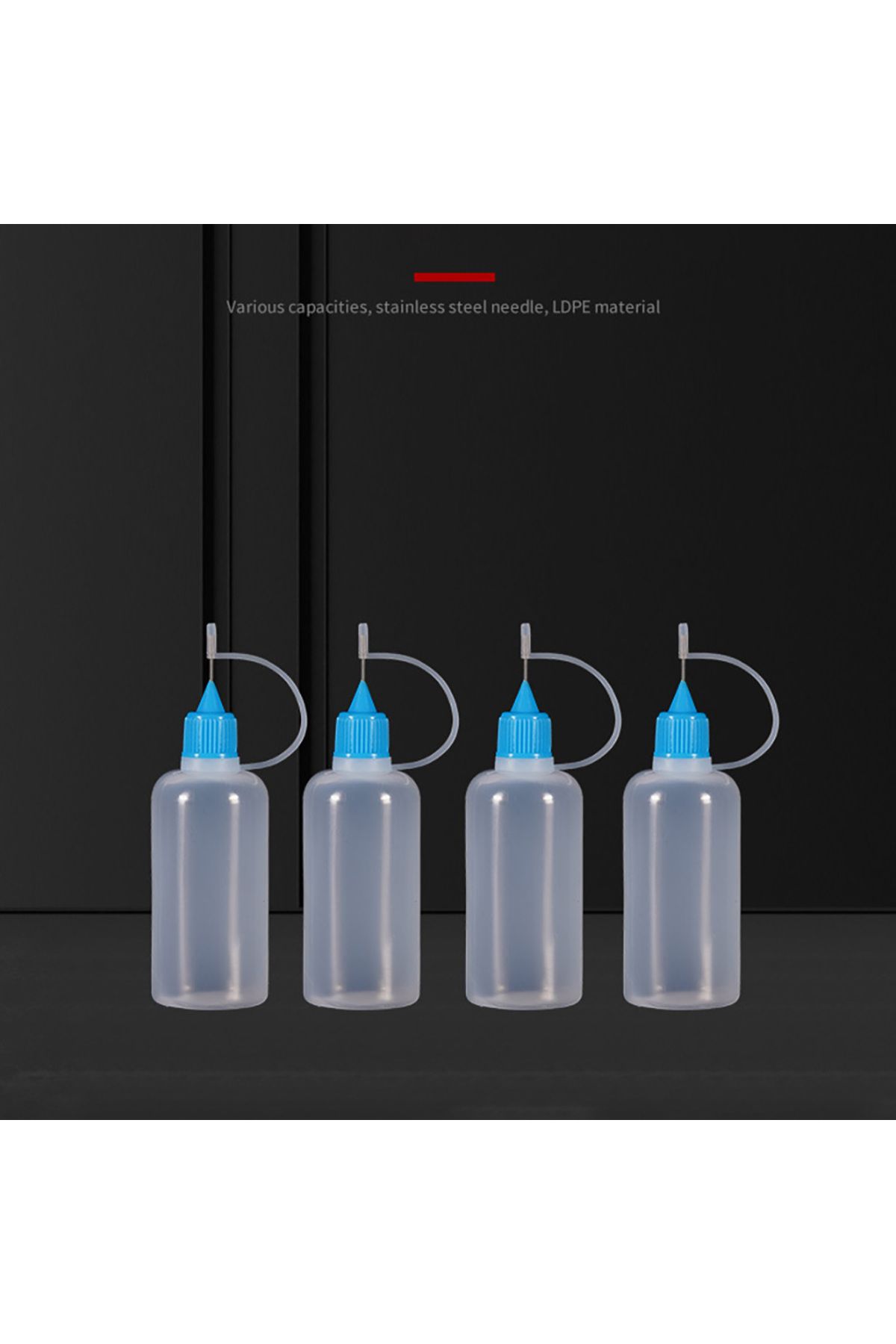 MLDCZS-5ml 10ml 20ml 30ml 100ml 120ml PE Plastic Squeezable Tip Applicator Bottle Refillable Dropper wit... 7