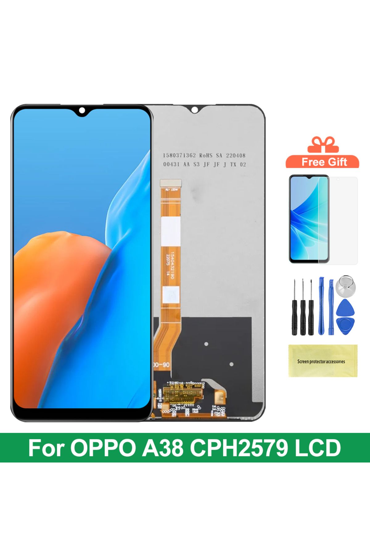 Choice-6.56" Display Screen for Oppo A38 Lcd Display Digital Touch Screen with Frame for Oppo A38 CPH257... 1
