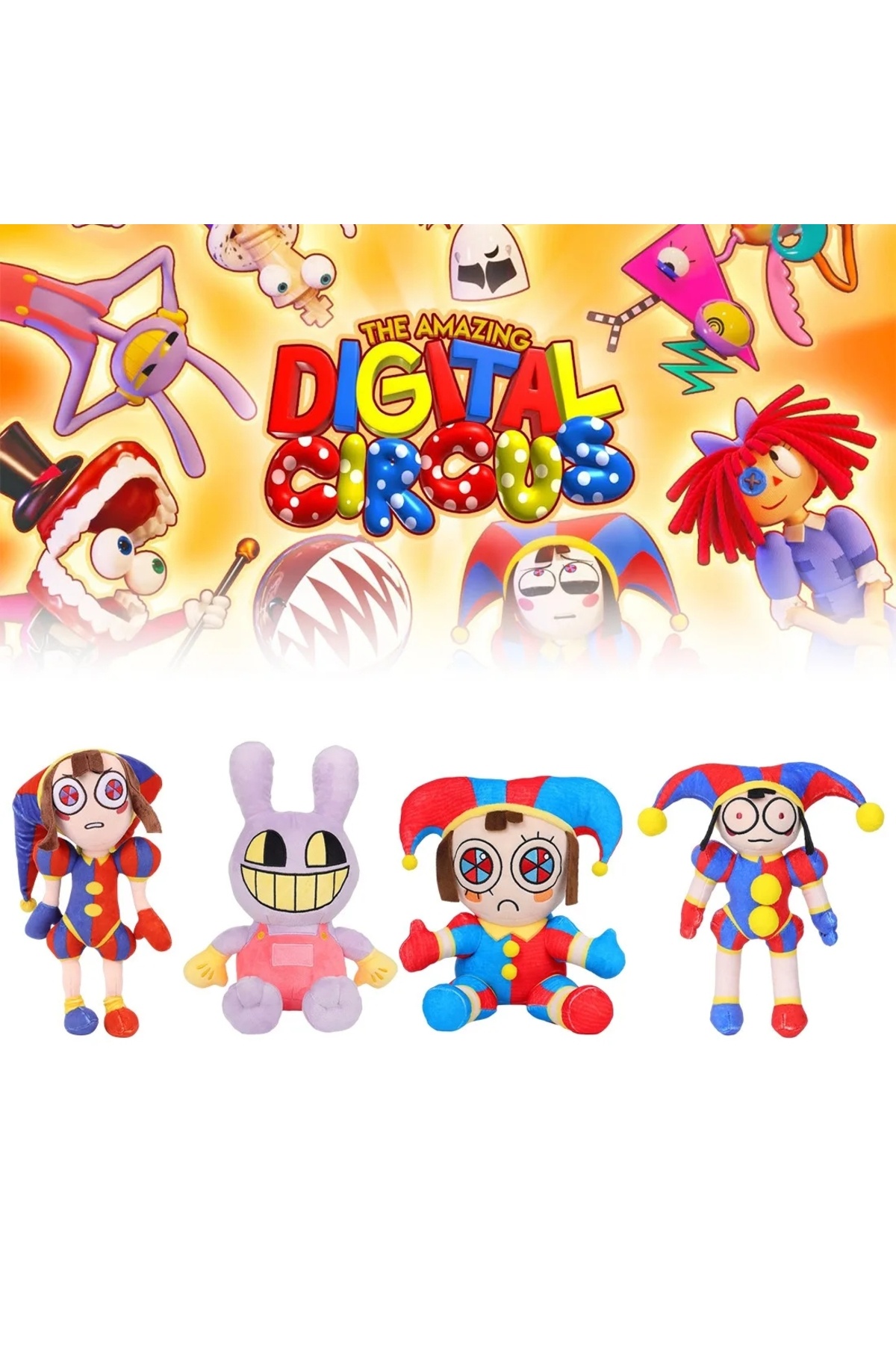 Choice-New The Amazing Digital Circus Plush Clown Ragatha pomni Cartoon Jax Doll Joker Plush Soft Stuffe... 2