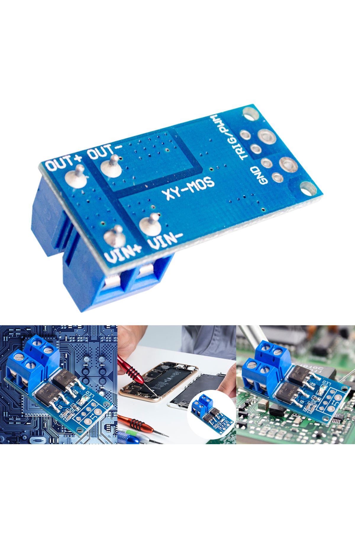 Shunmaii-15A 400W MOSFET Trigger Switch Drive Module PWM Regulator Control Panel DC 5V-36V Electronic Swit... 4