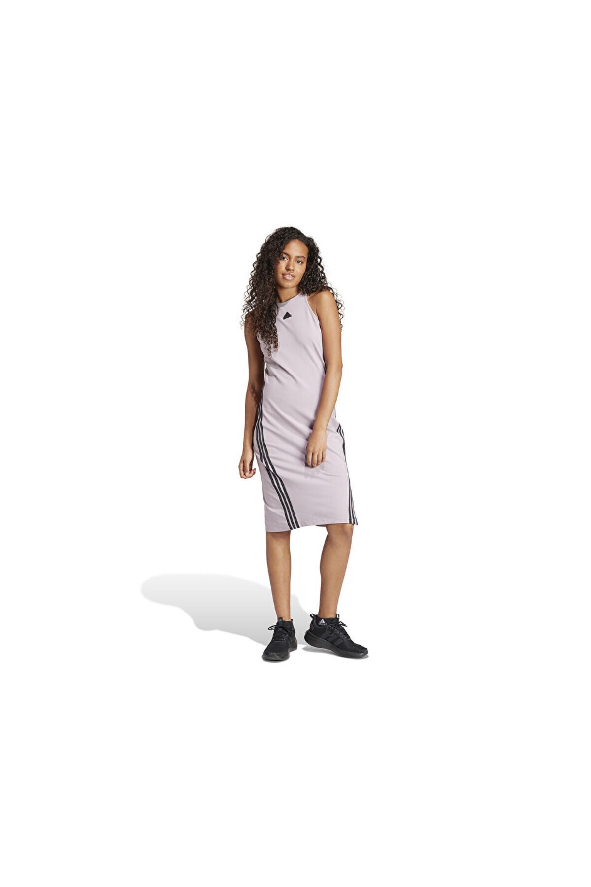 adidas-W Fi 3S Dress Women's Casual Dress IS3657 Purple 3