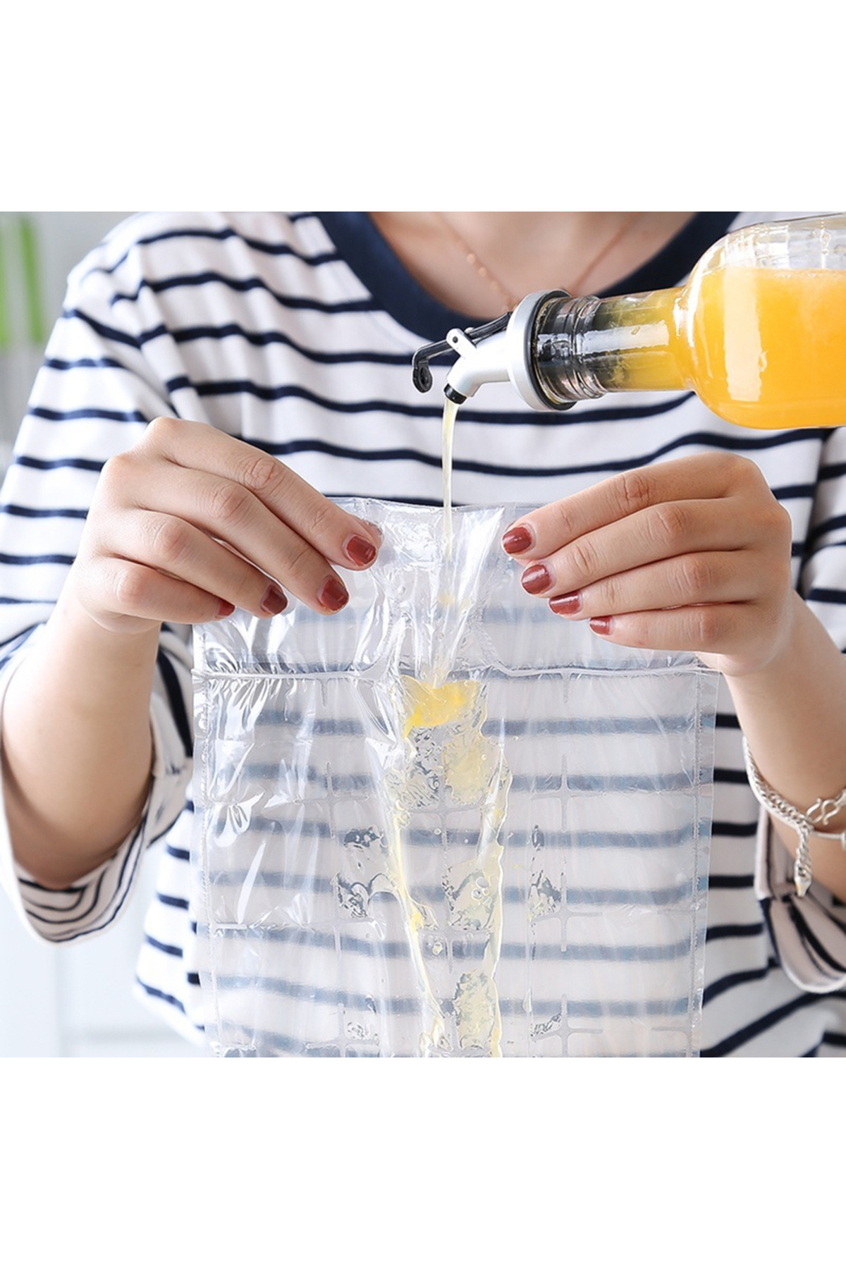VAKIND-10-100PCS Disposable Ice-Making Bag Freezing Maker Ice Cube Bag Self-Seal DIY Drinking Ice Cube T... 5