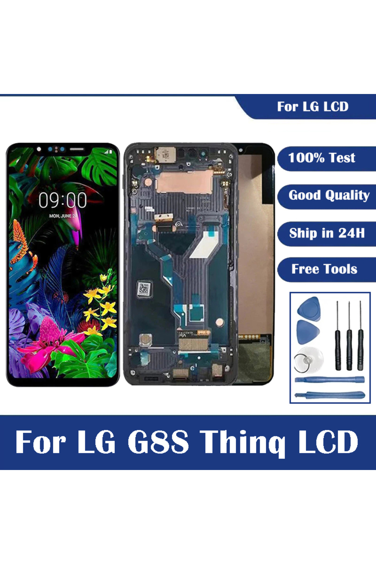 Choice-Super AMOLED For LG G8S ThinQ LM-G810 LMG810 LMG810EAW LCD Display Touch Screen Assembly For LG G... 1