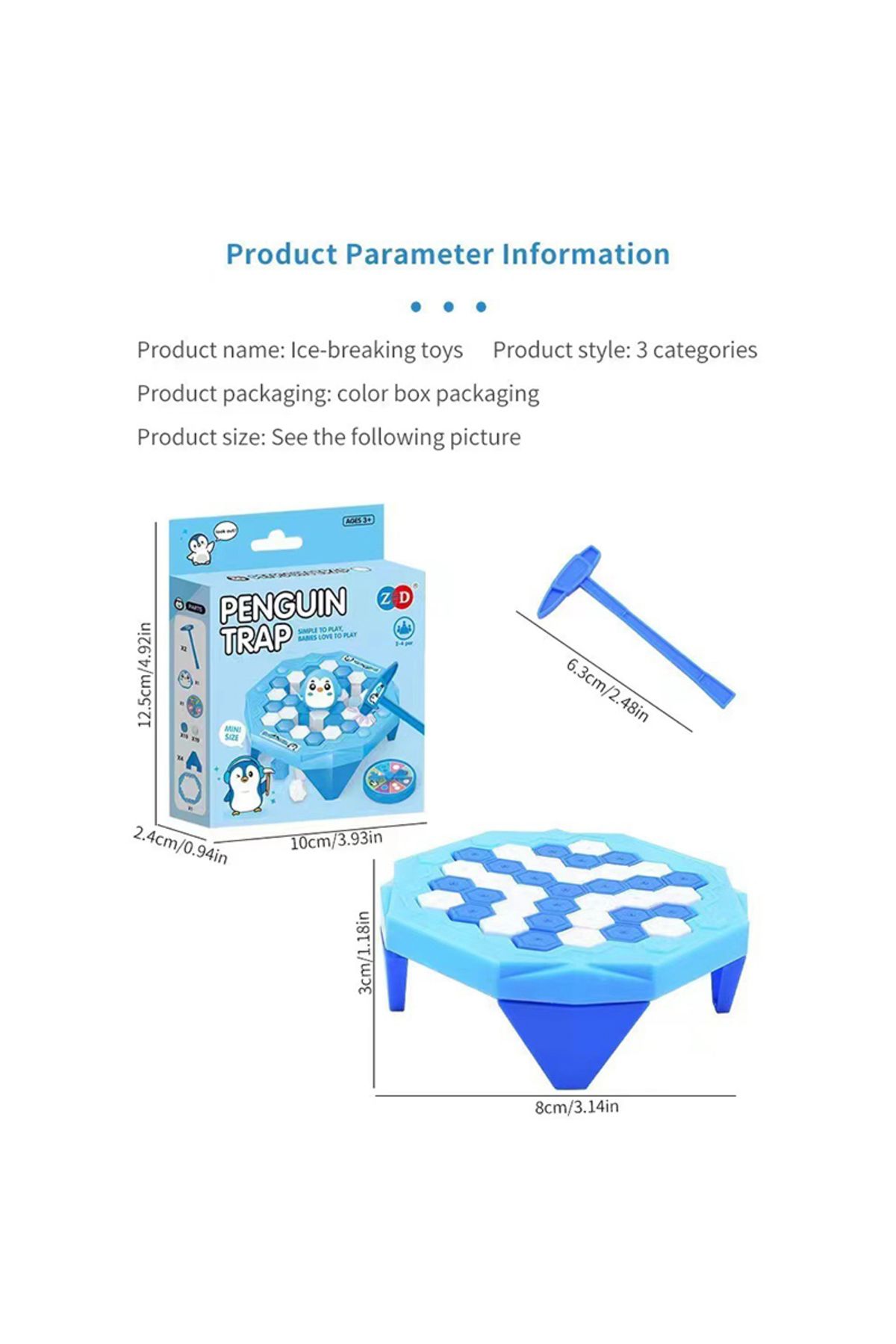 Choice-Mini Penguin ice-breaking board game two-player competition parent-child interactive thinking log... 5