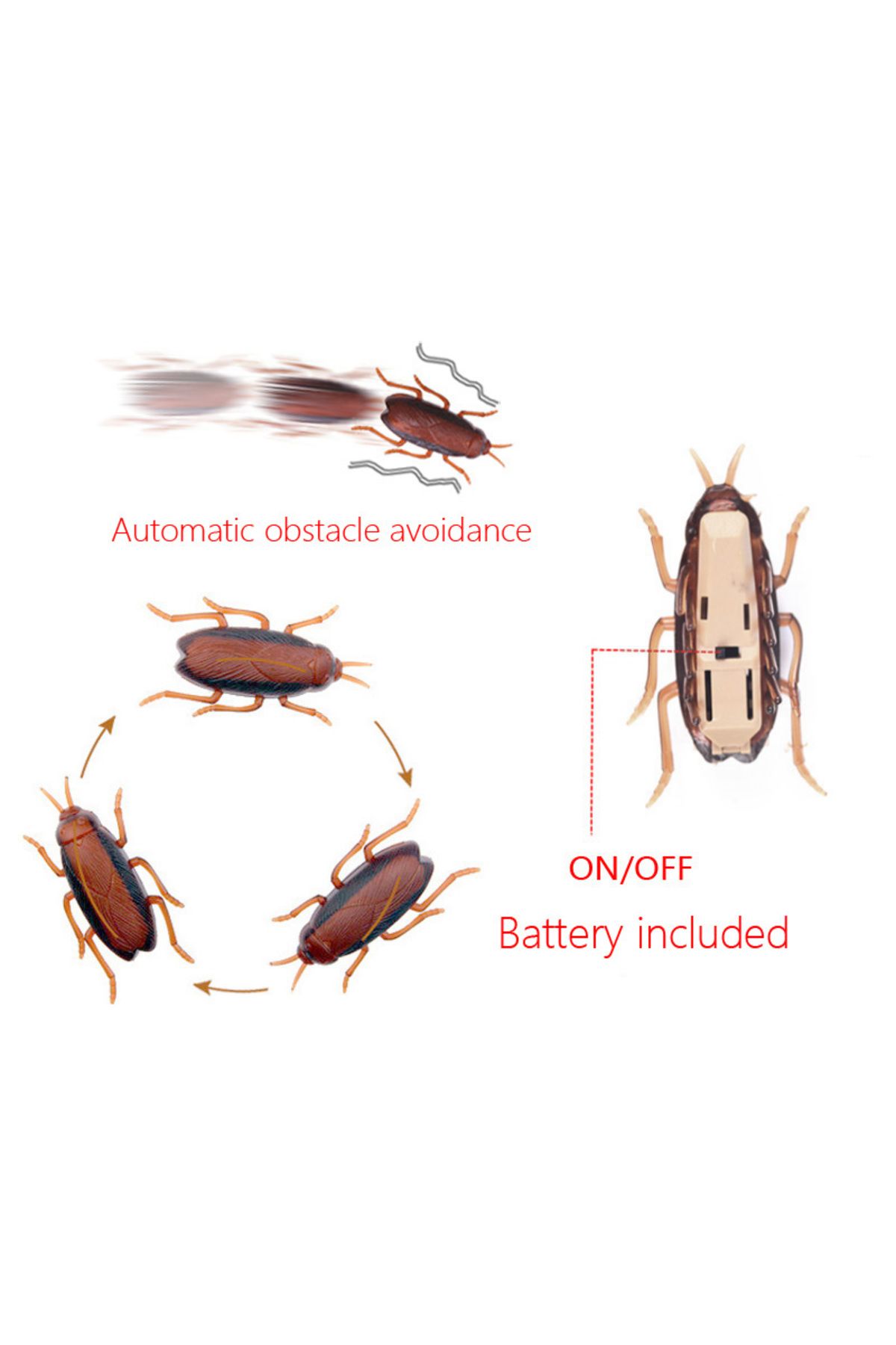 Choice-Funny Electric Bugs Catnip Toy Automatic Tunnel Mini Robot Bug Vibration Insect Toys For Cats Bat... 4
