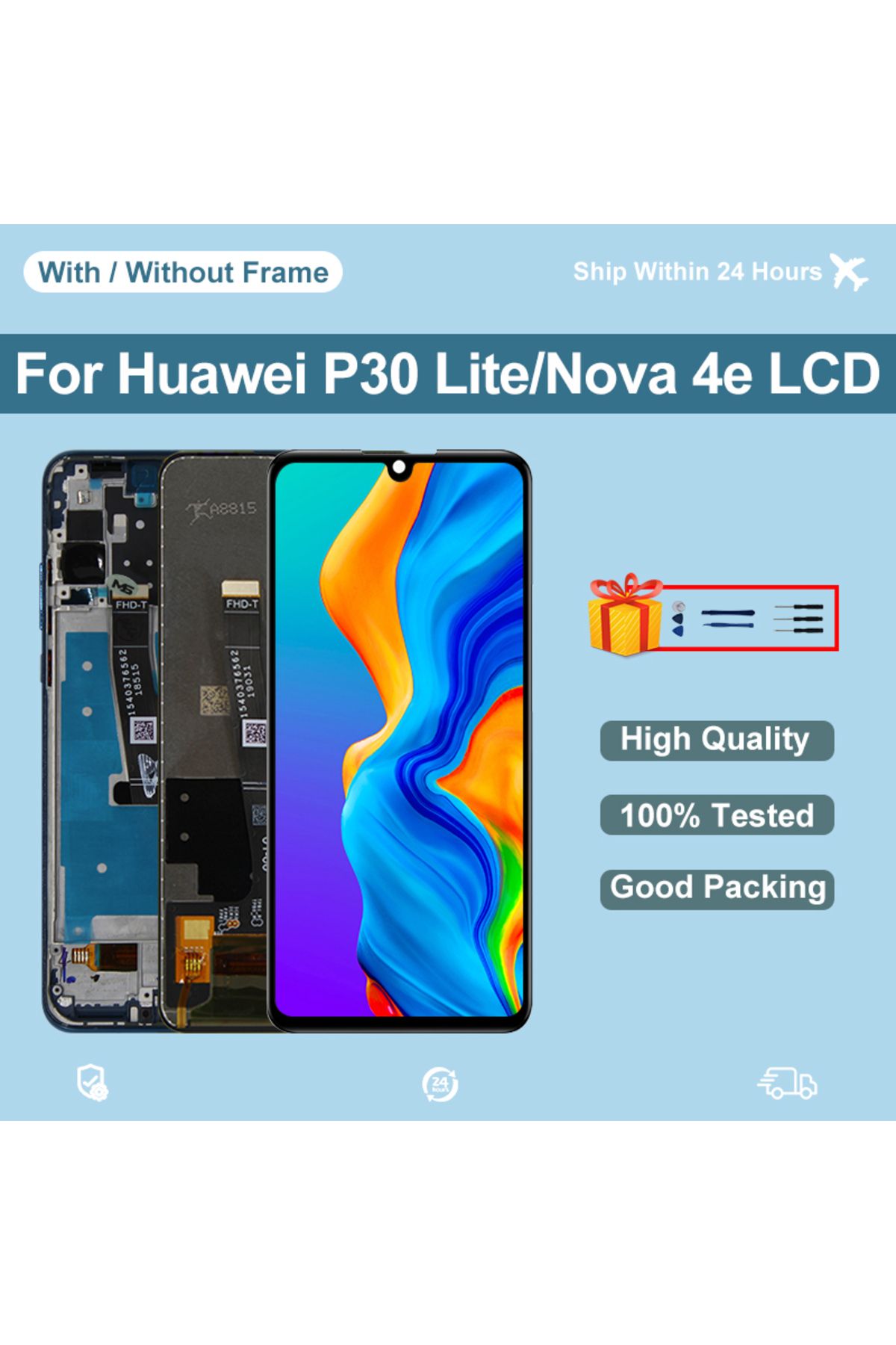 YOOFINIX-6.15" For Huawei P30 Lite Display LCD Touch Screen Digitizer For Huawei MAR-LX1M MAR-L01A Display... 1