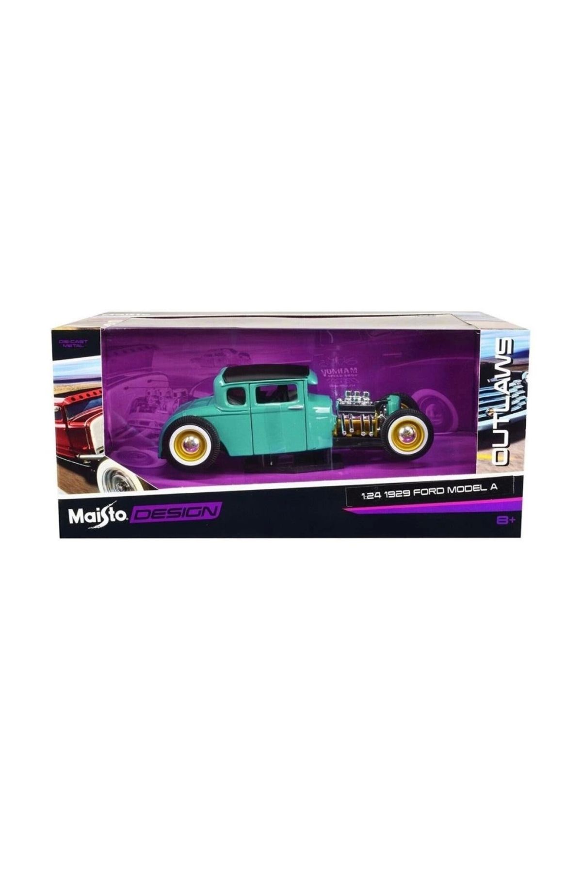 TWOX Çocuk MAY 31354 1929 Ford Model Araba 1:24 -Necotoys