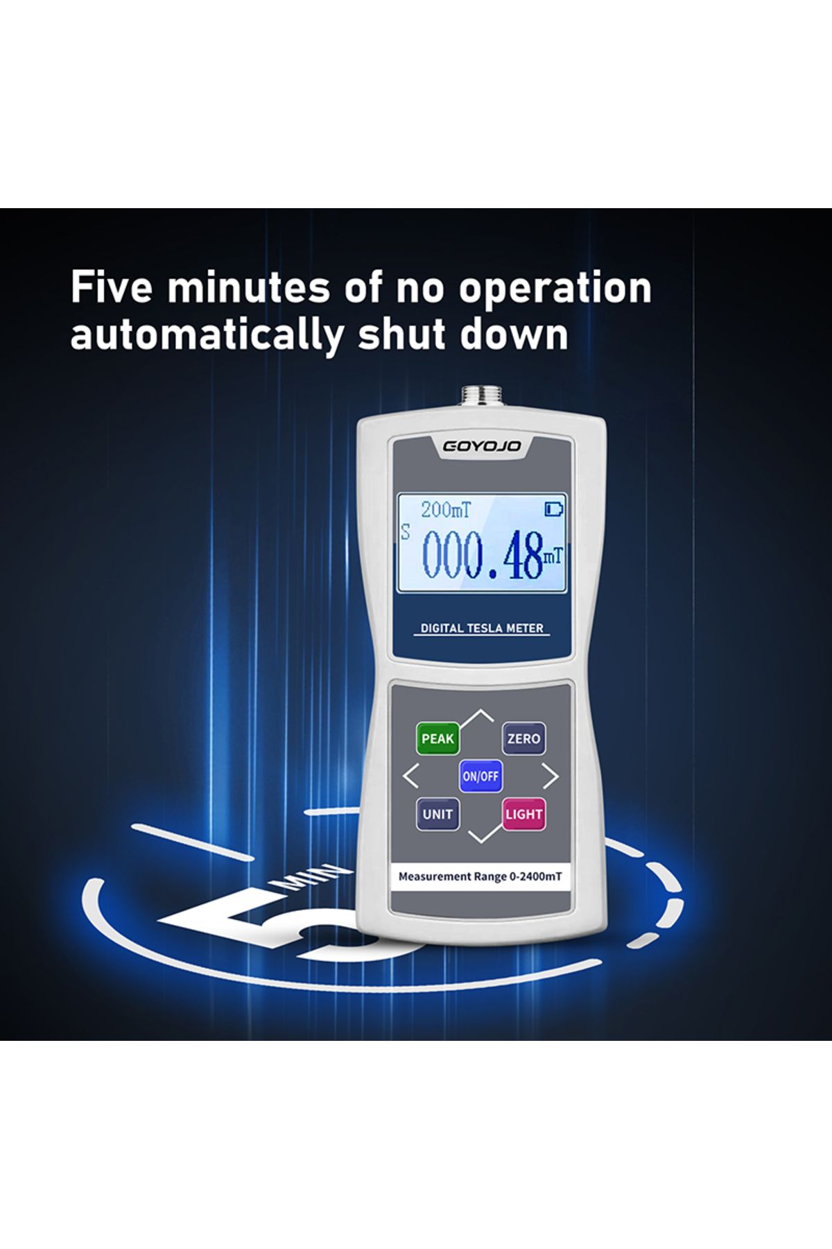 Choice-Digital Tesla Meter Gaussmeter 200mT/2000mT Standard Radial Hall Probe High Accuracy Sensitive Su... 7
