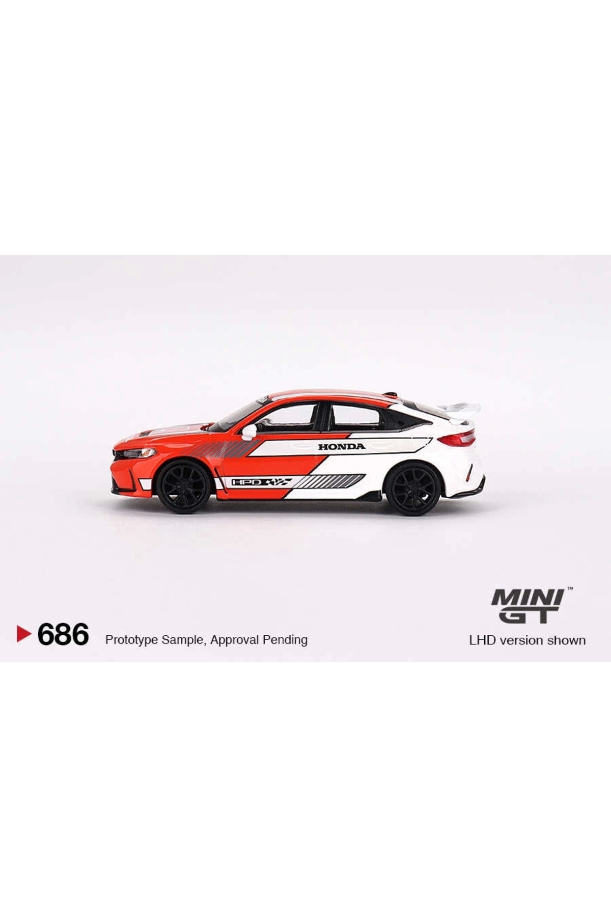 Genel Markalar MGT00686 1/64 Honda Civic TYPE R 2023 Pace Car Red
