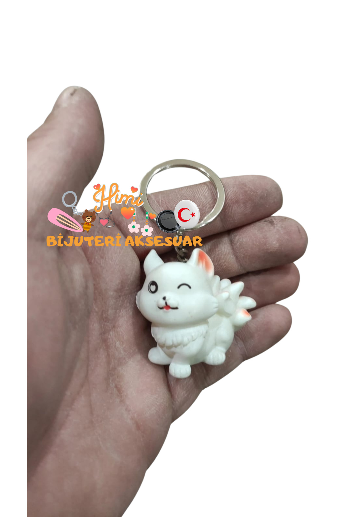 Sevimli Kedi Anahtarlık Sırt Çantası Süsü Oto Anahtarlık Süsü Okul Çantası Spor Çantası Süsü
