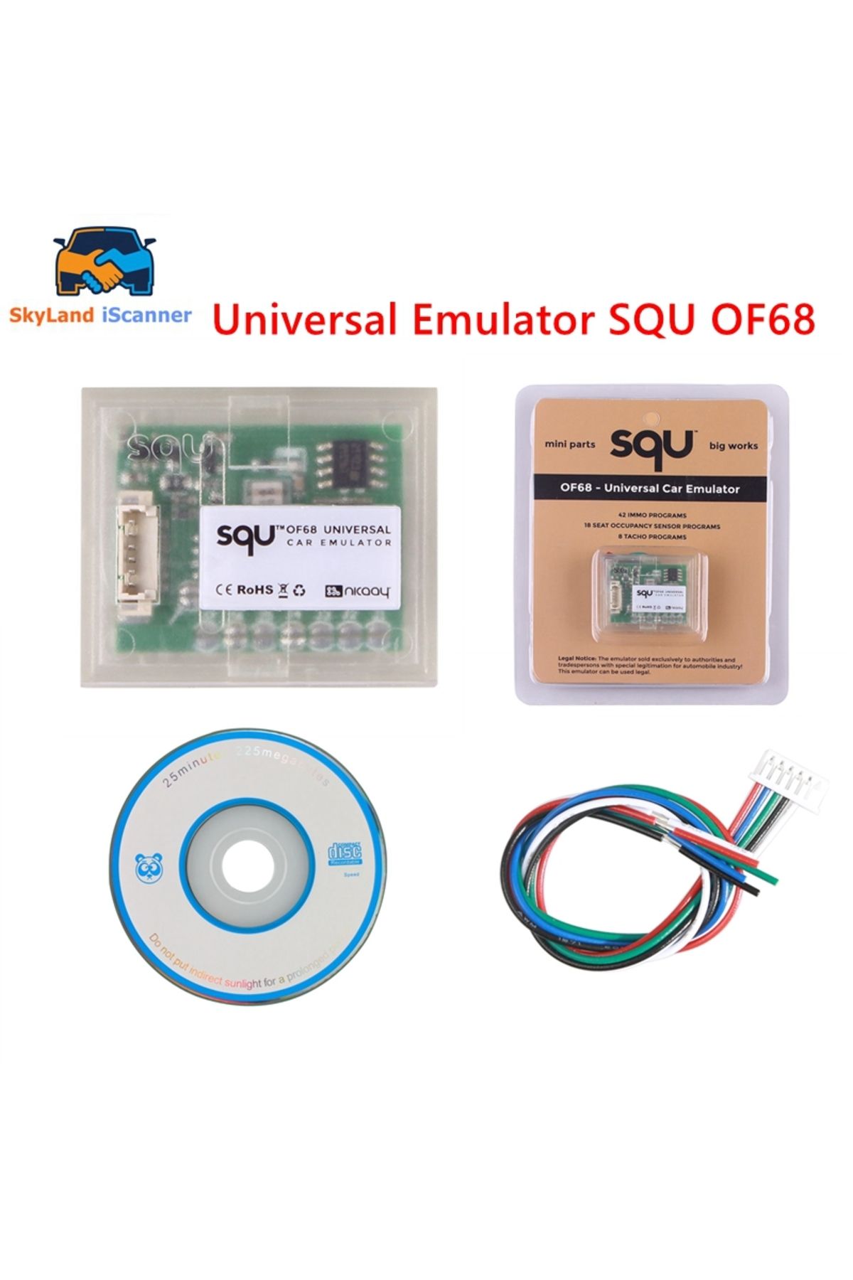 Choice-10PCS Best Price SQU OF68 OF80 Universal Car Emulator Signal Reset Immo Programs Place ESL Diagno... 2