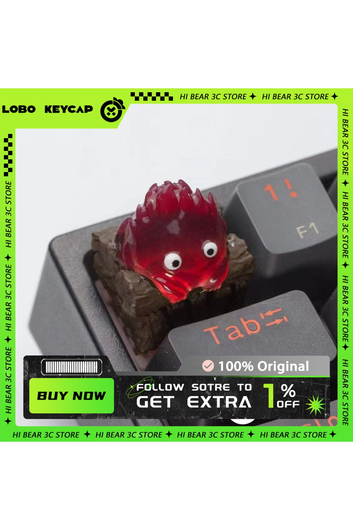Choice-LOBO Castle Keycaps Light Transmission Hand-made Resin Keycap Mechanical Keyboard Keycaps Customi... 2