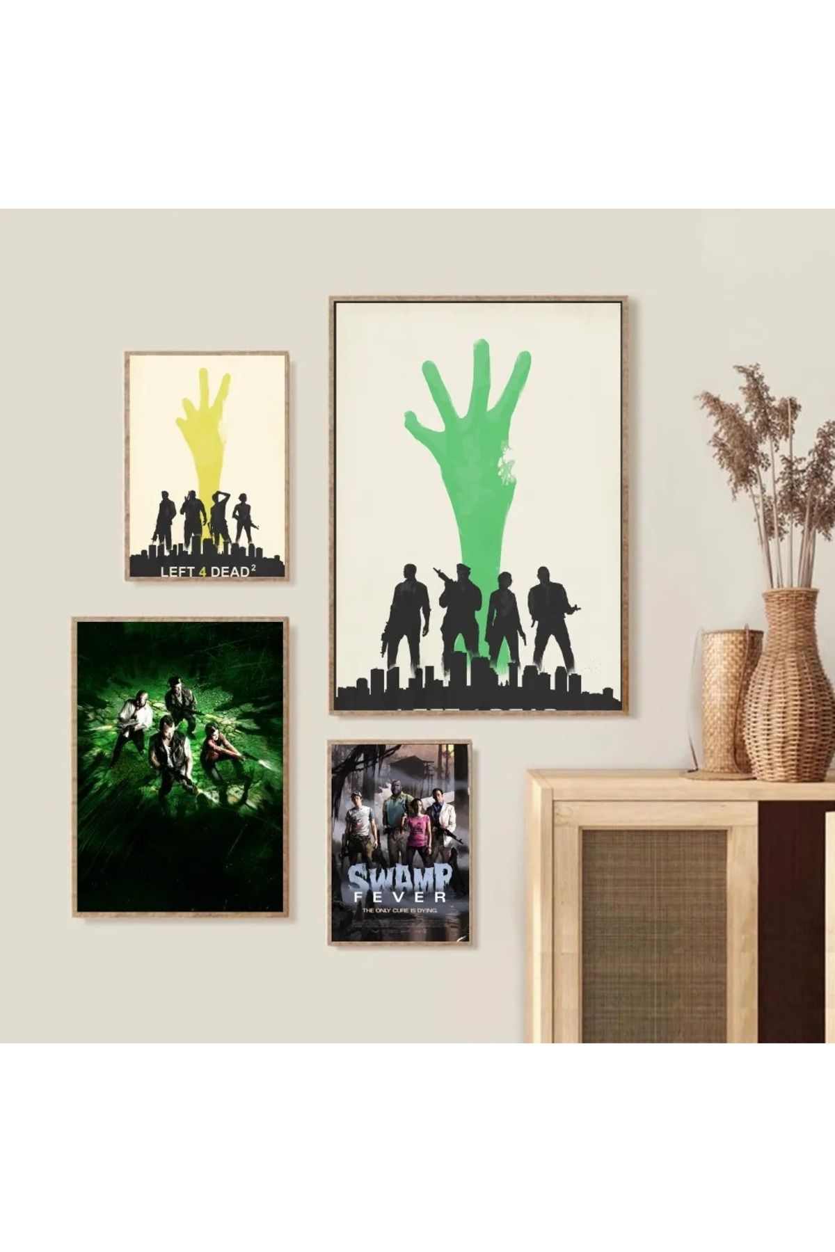 Choice-1pc Game-Left 4 Dead Poster Art Poster Waterproof Paper Sticker Coffee House Bar Room Wall Decor 6