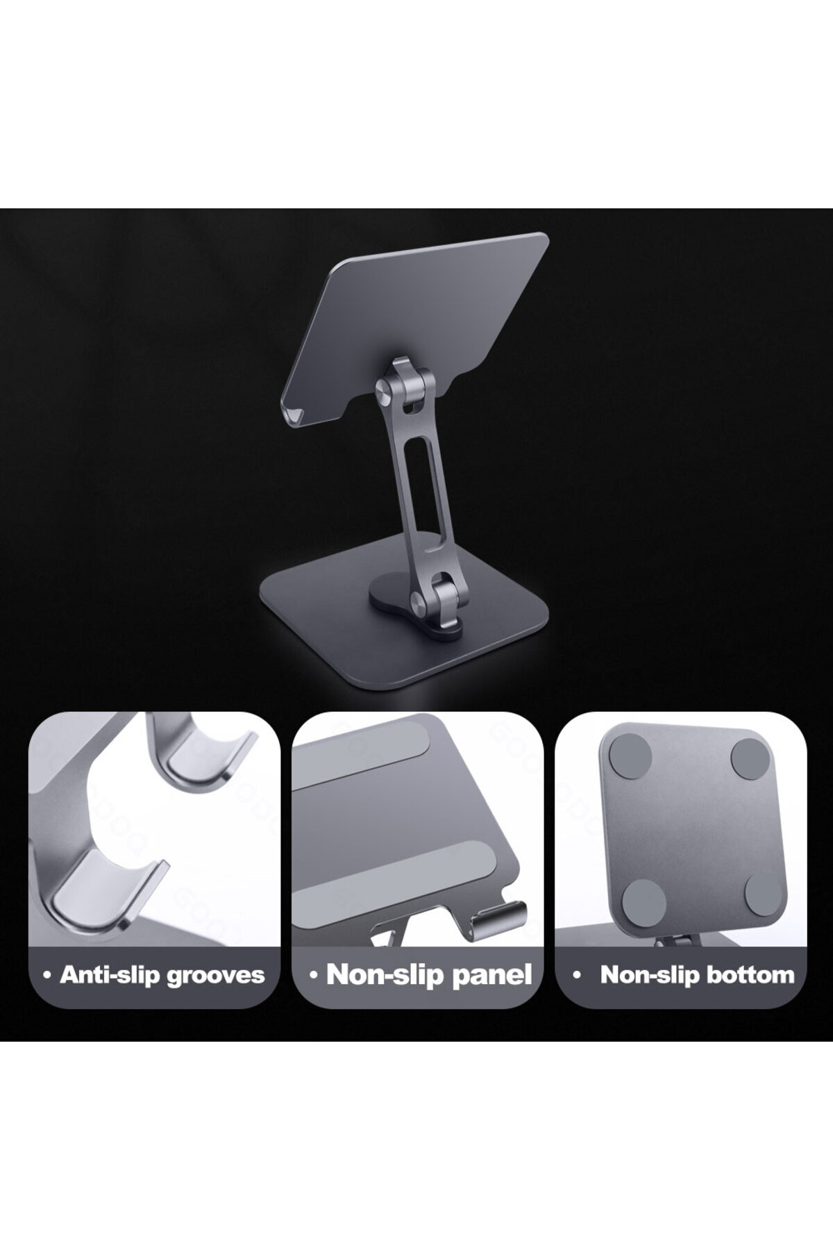 GOOJODOQ-Tablet Stand Holder For iPad Pro 12.9 Foldable 360 for ipad stand soporte tablet support tablette... 6