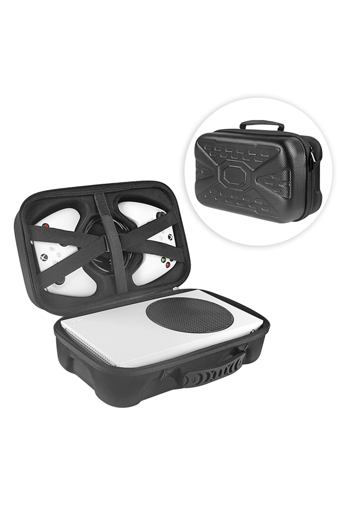 APWIKOGER-Hard Carrying Case for Xbox Series S Console Travel Case Travel Storage Bag for Wireless Controll... 5